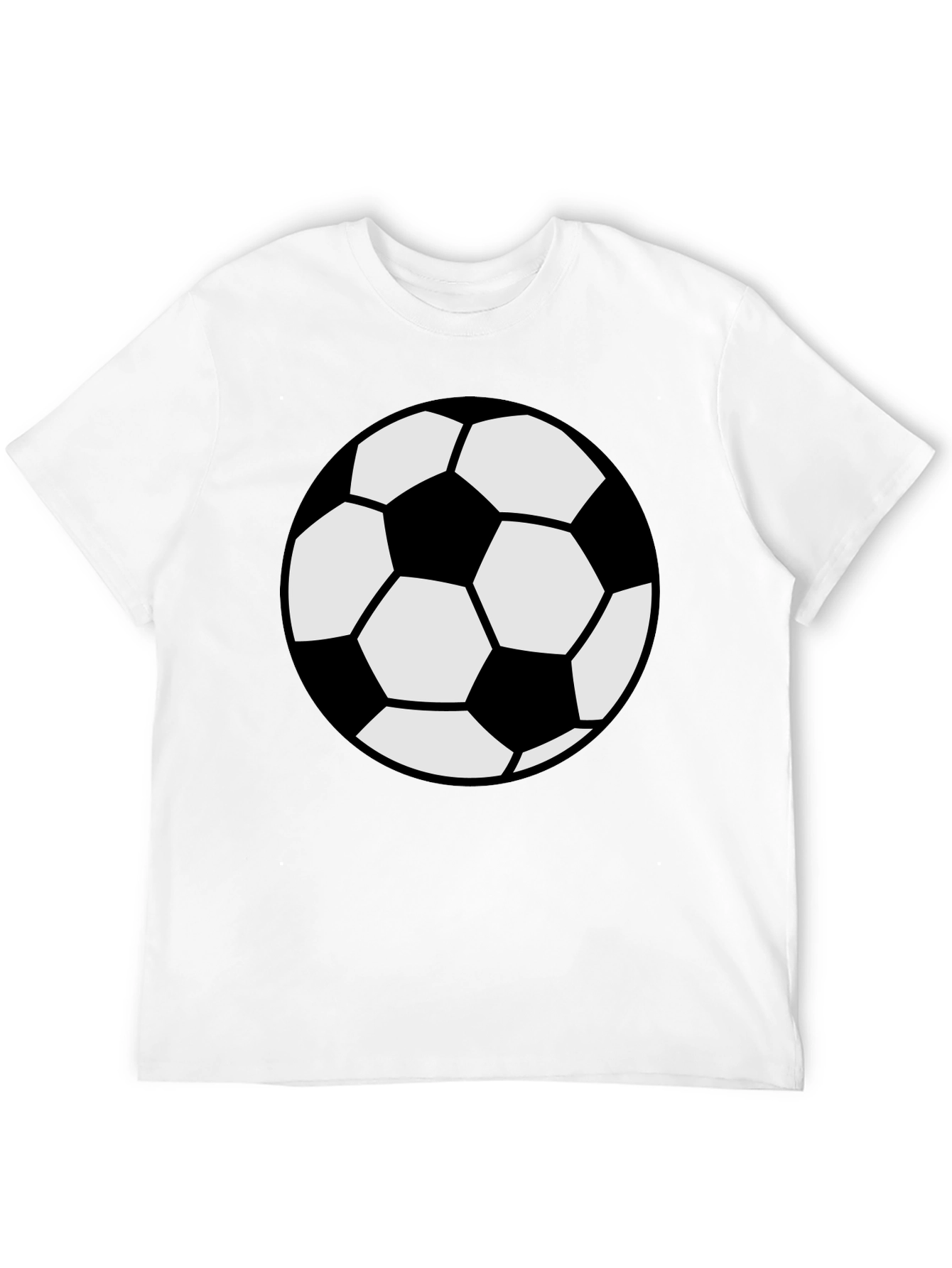 Black Soccer Ball Graphic Tee - Black Cotton Comfort view 12