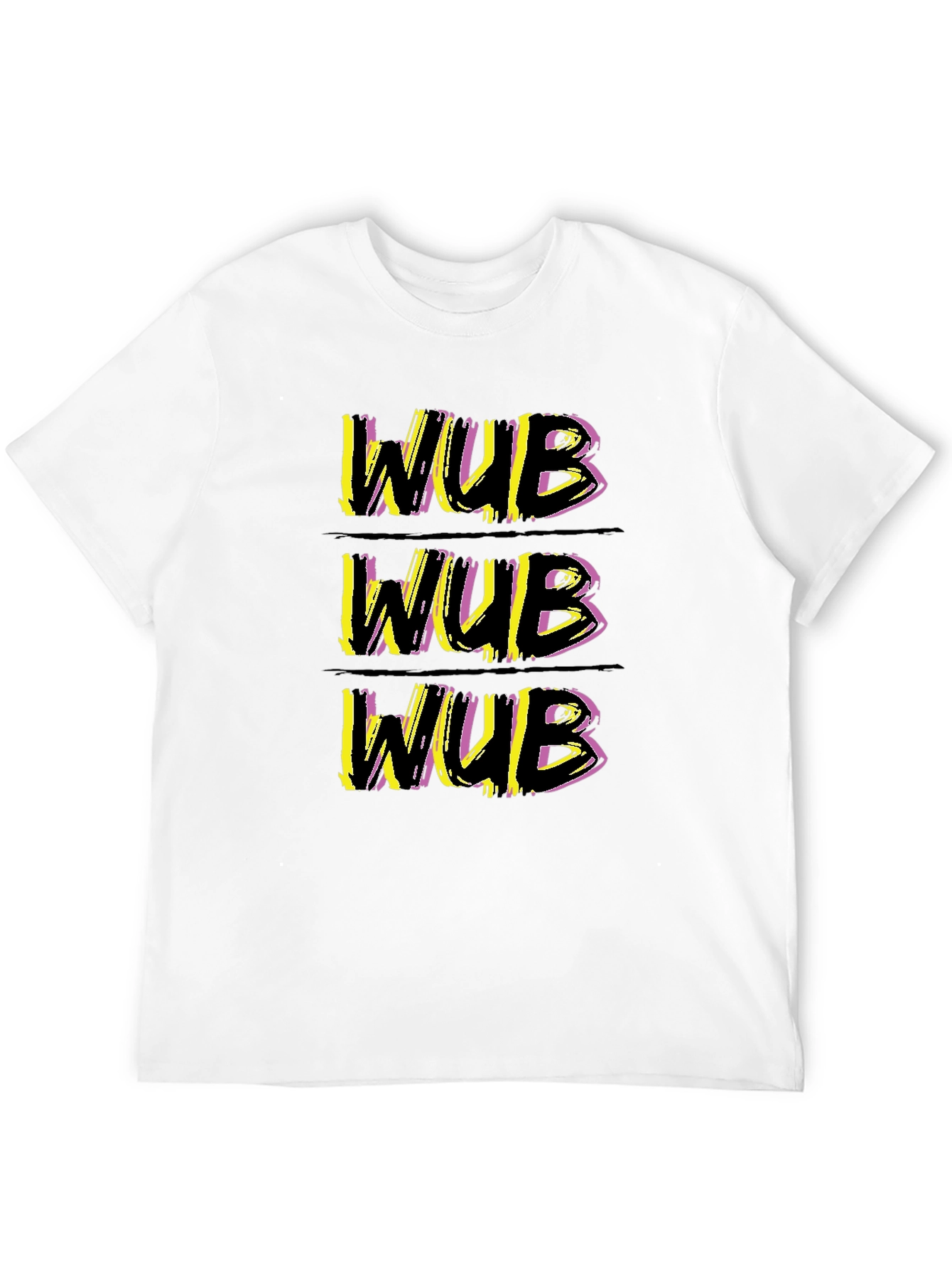 Black WUB Graphic Tee - Stylish Crew Neck T-Shirt view 12