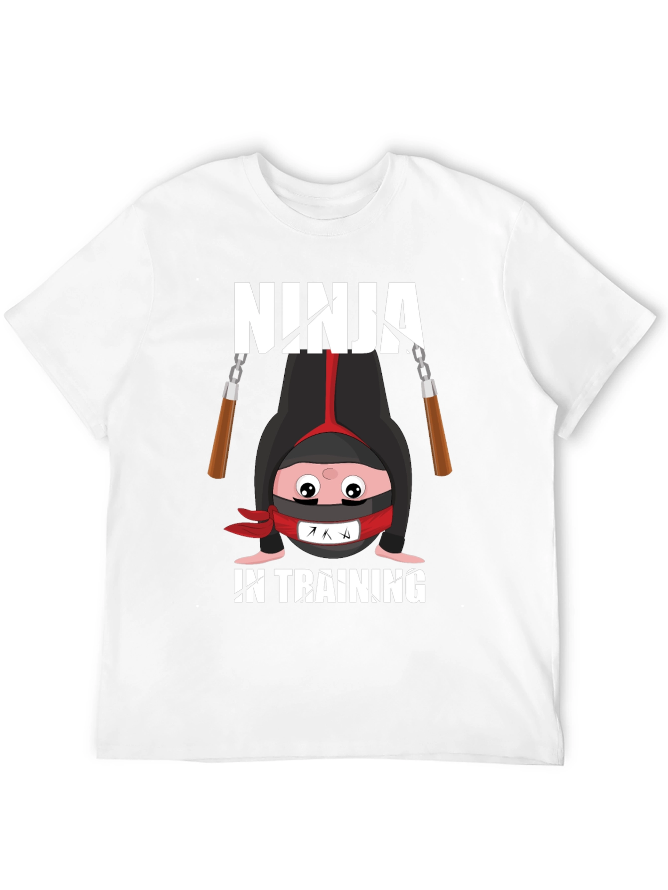 Black Ninja In Training Graphic Tee view 12