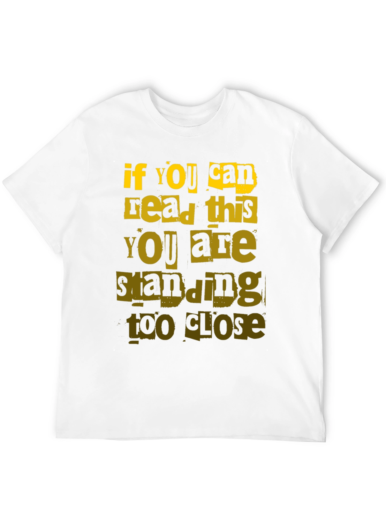 Black Funny Distance T-Shirt - If You Can Read This view 12