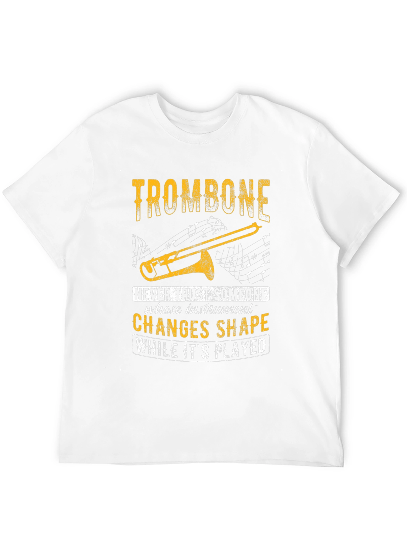 Black Trombone T-Shirt - Instrument Humor Tee view 12