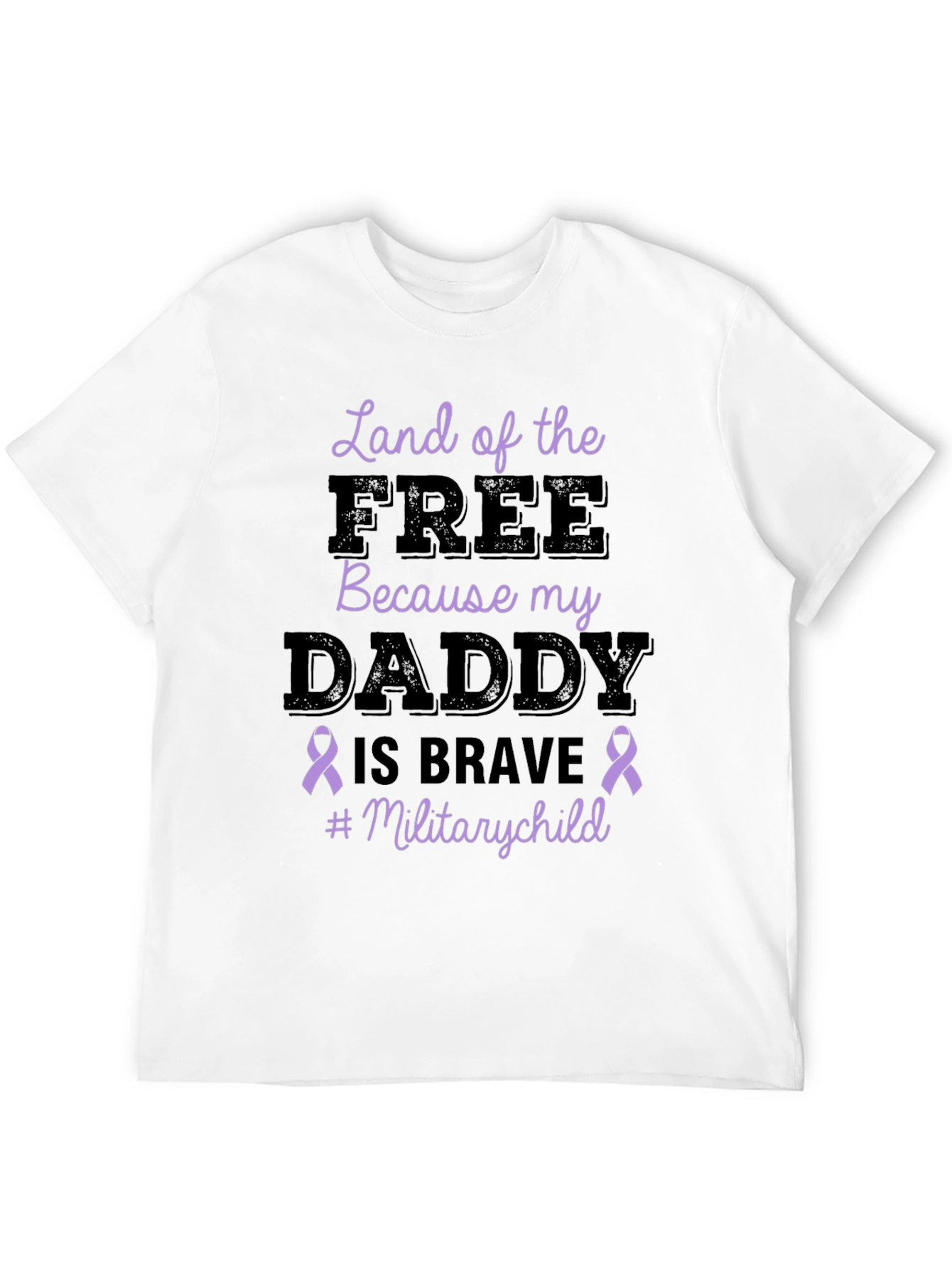 Black Land of the Free Military Child T-Shirt view 12