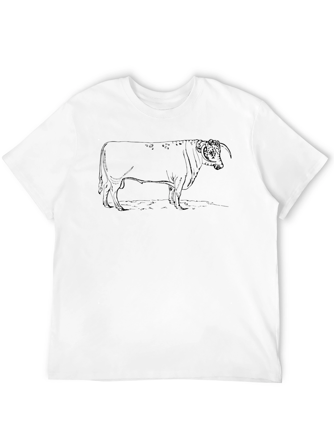 Black Black Bull Graphic Tee - Unisex Cotton T-Shirt view 12