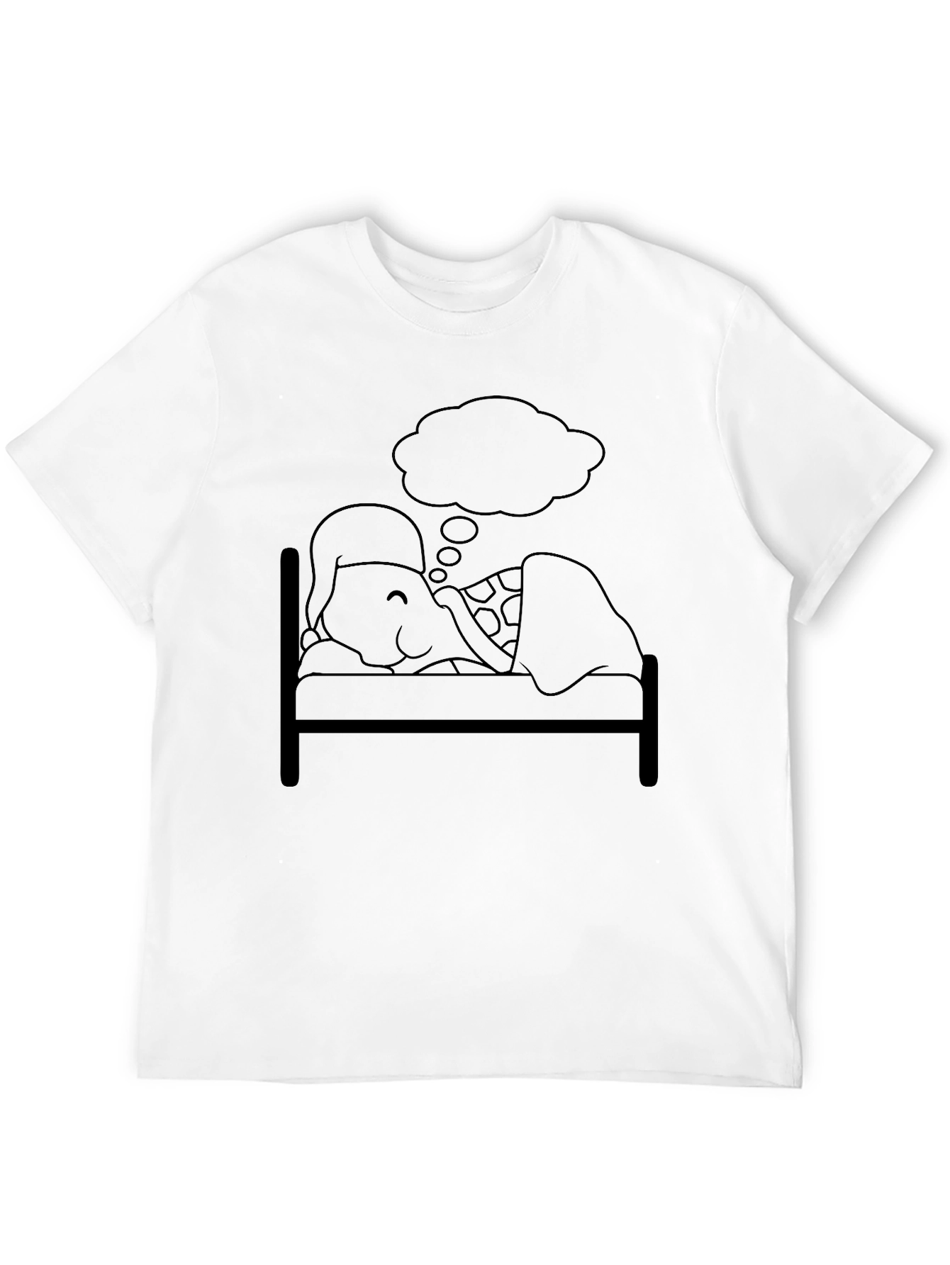 Black Dreaming Turtle Graphic Tee - Soft Black Cotton view 12