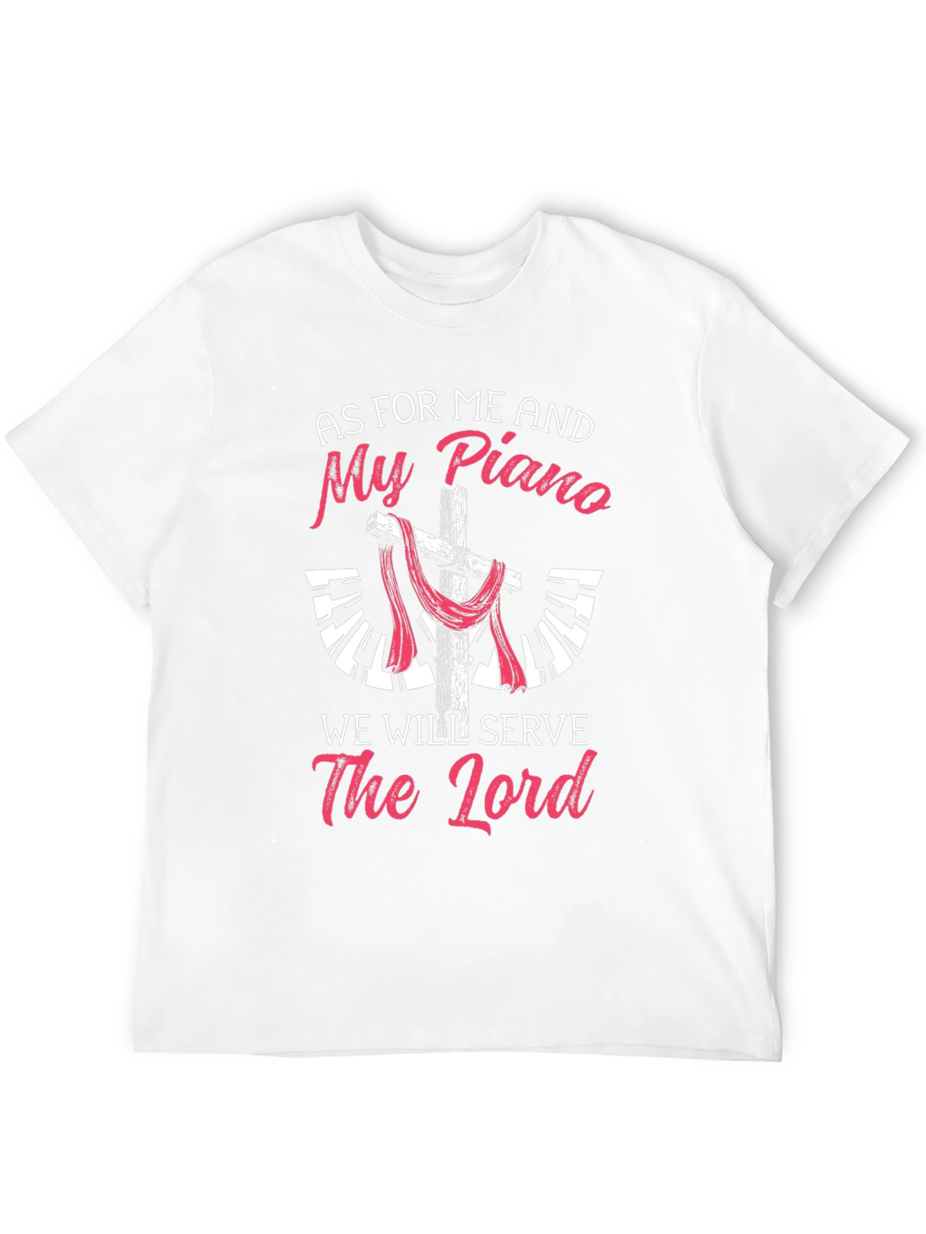 Black Piano & Faith T-Shirt - Christian Musician Tee view 12
