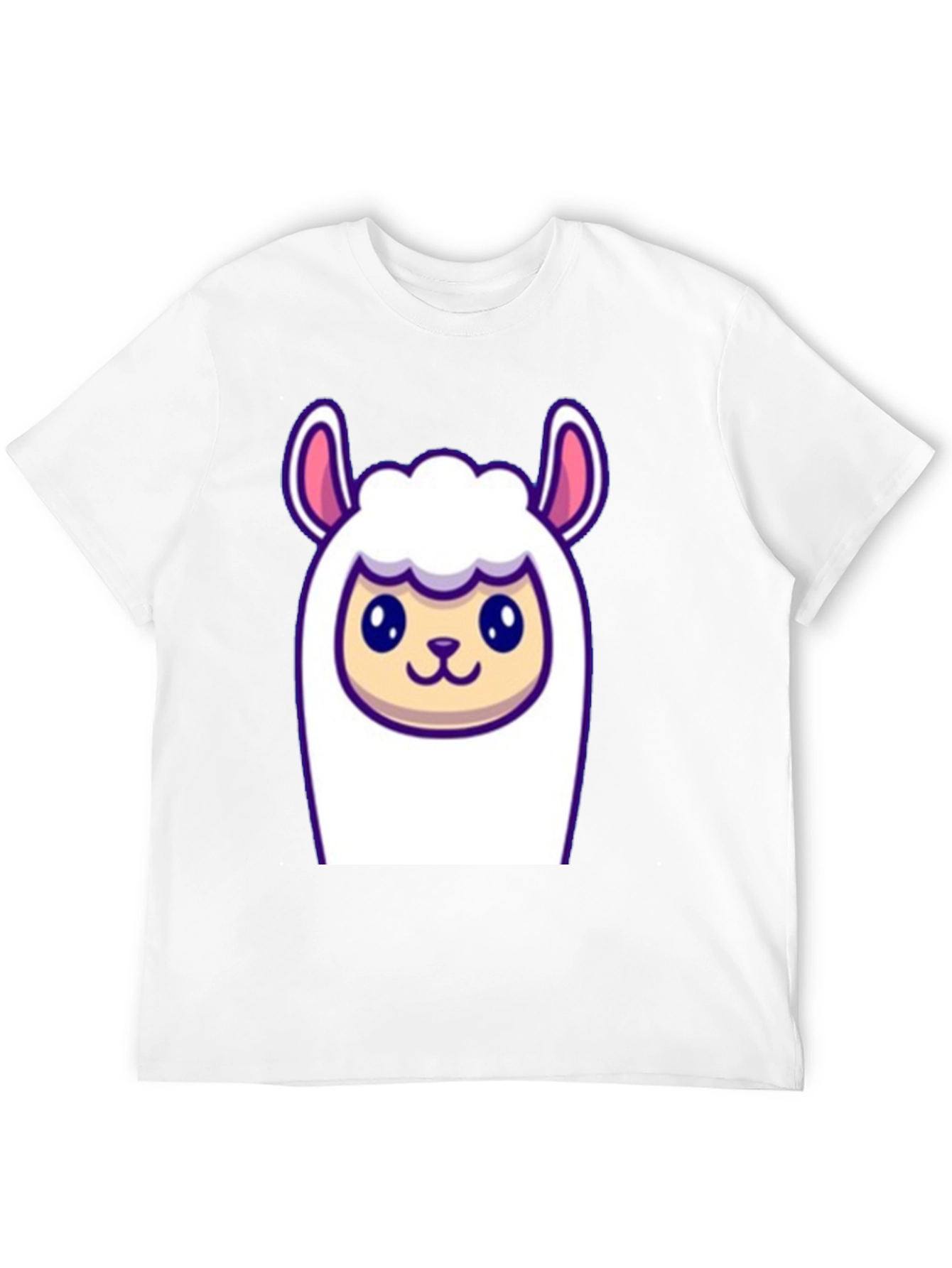 Black Cute Llama Graphic Tee - Soft Black T-Shirt view 12
