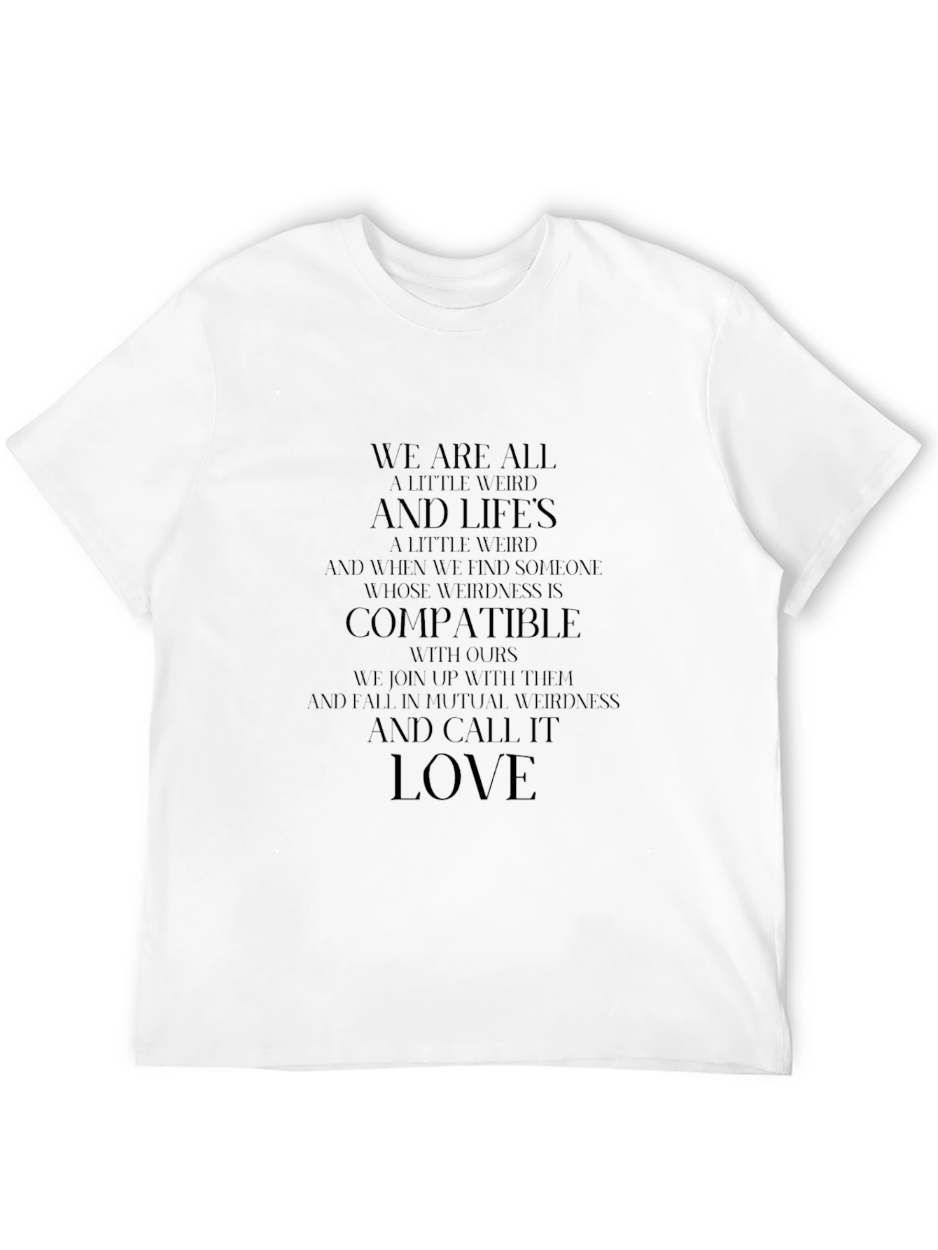 Black Weirdness Compatible T-Shirt - Unisex Black Tee view 12