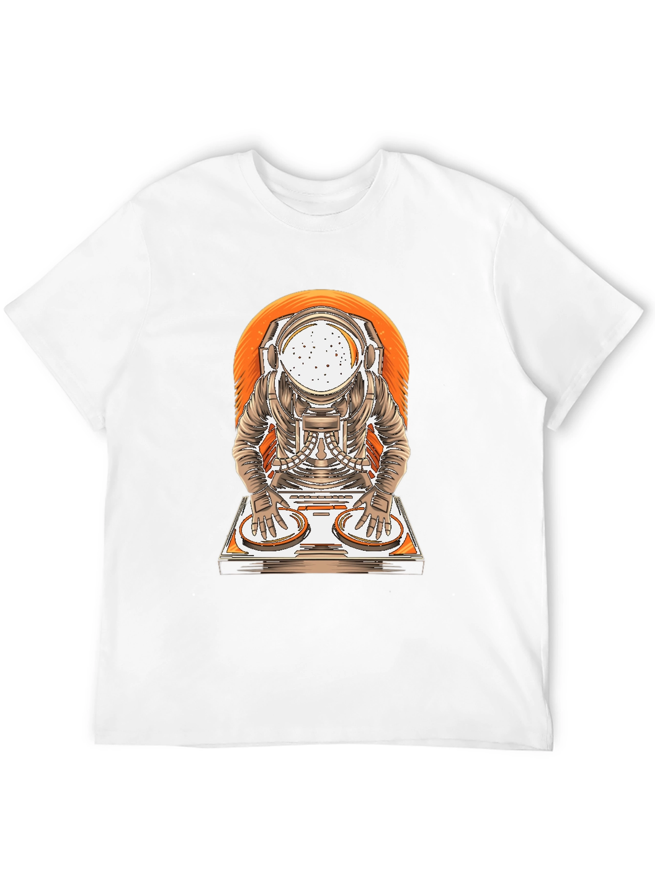 Black Astronaut DJ Graphic T-Shirt view 12