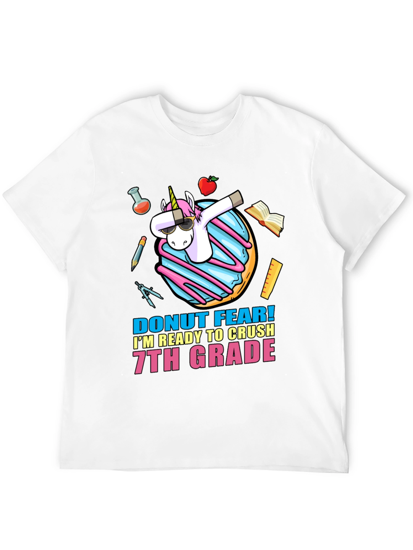 Black Donut Fear 7th Grade T-Shirt view 12