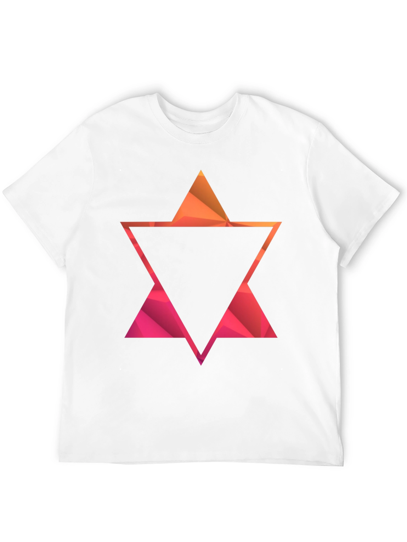 Black Geometric Star Graphic Tee - Modern Casual Style view 12