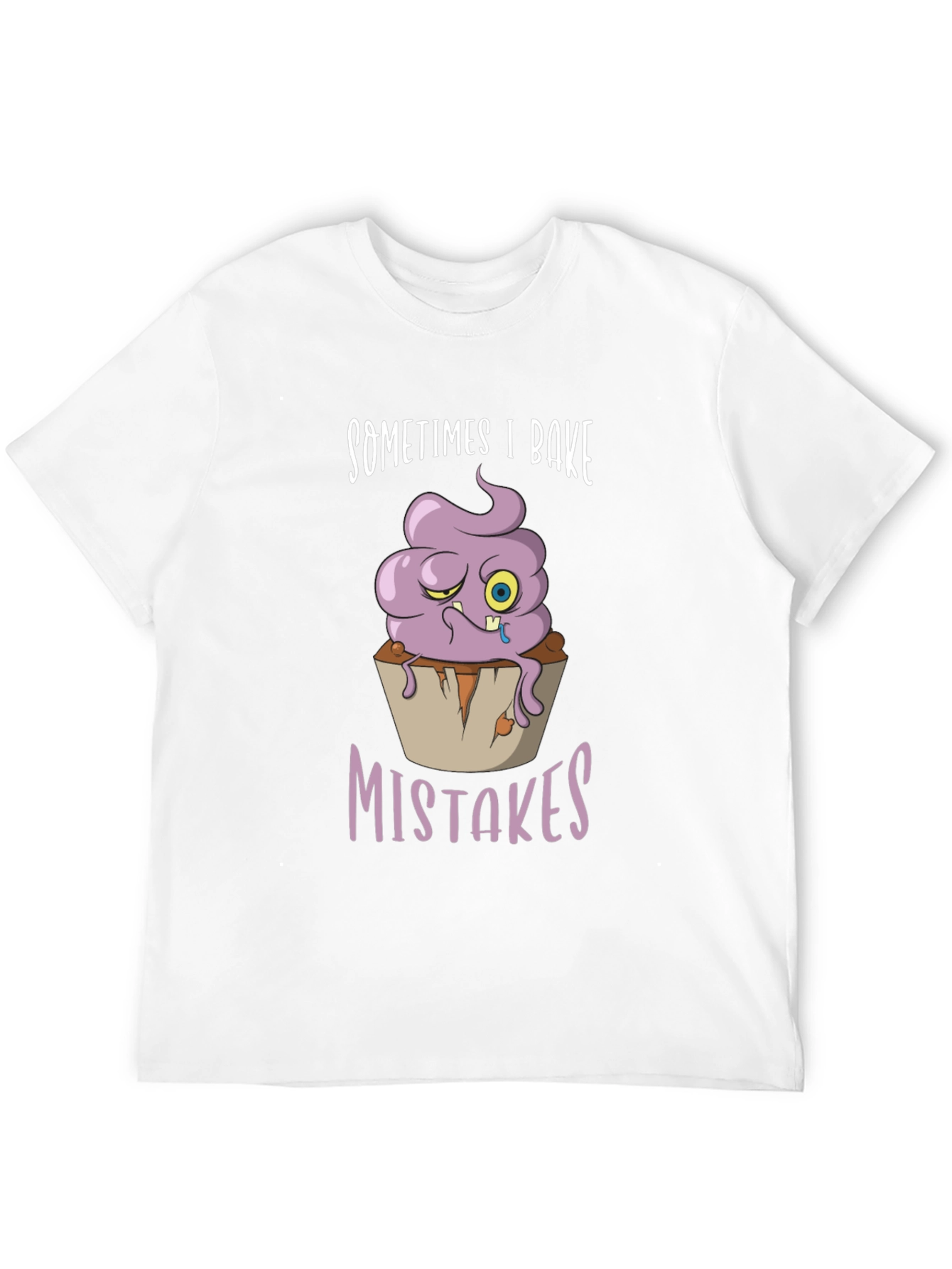 Black Funny Baking T-Shirt: "Sometimes I Bake Mistakes" view 12