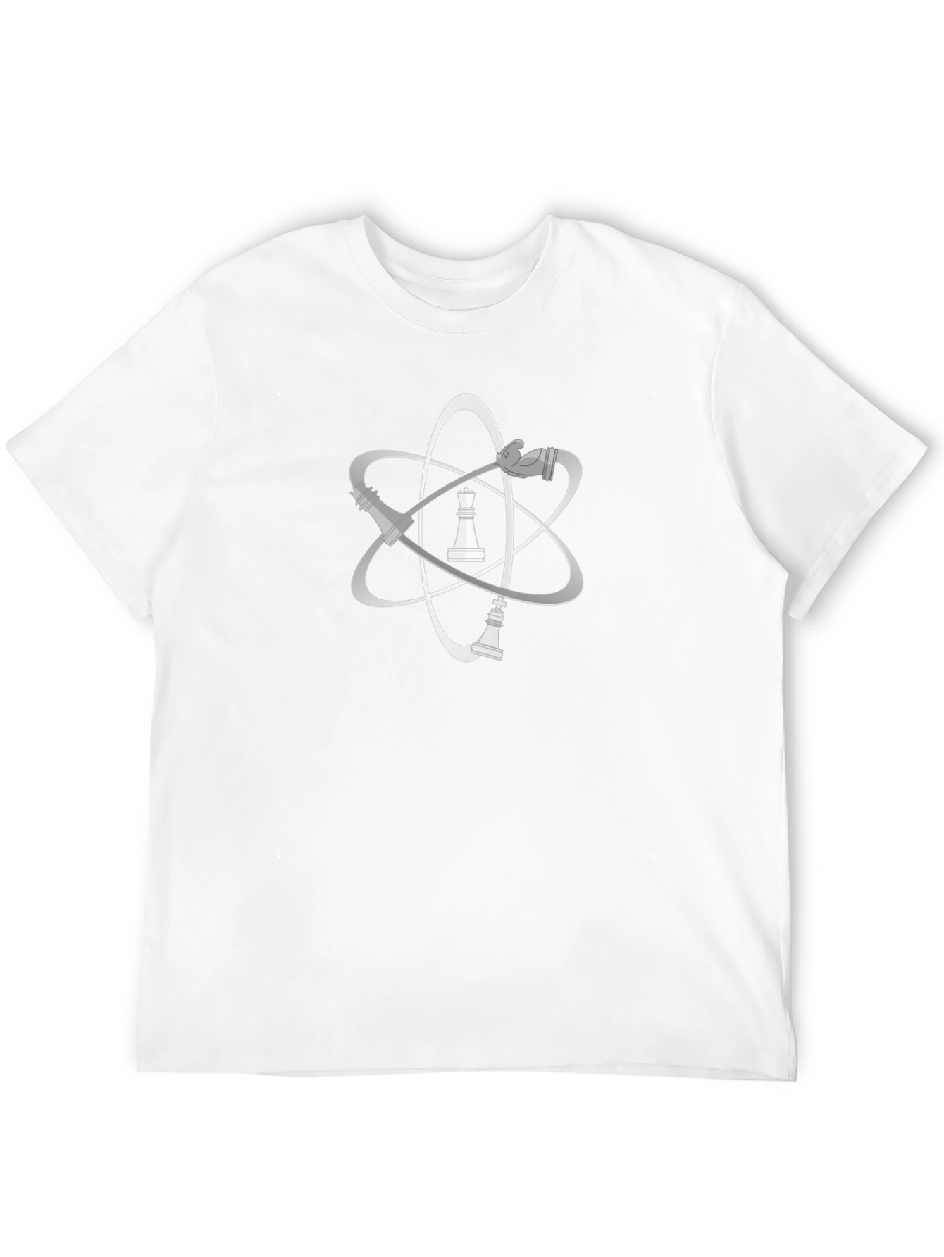 Black Chess Atom T-Shirt - Stylish Geek Chic view 12