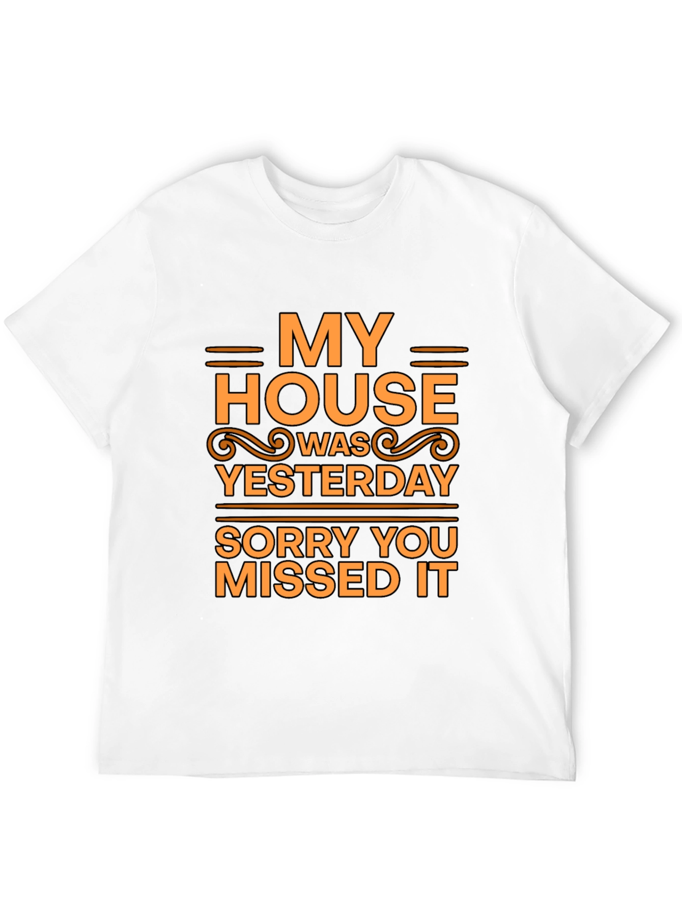 Black Humorous 'My House' T-Shirt view 12