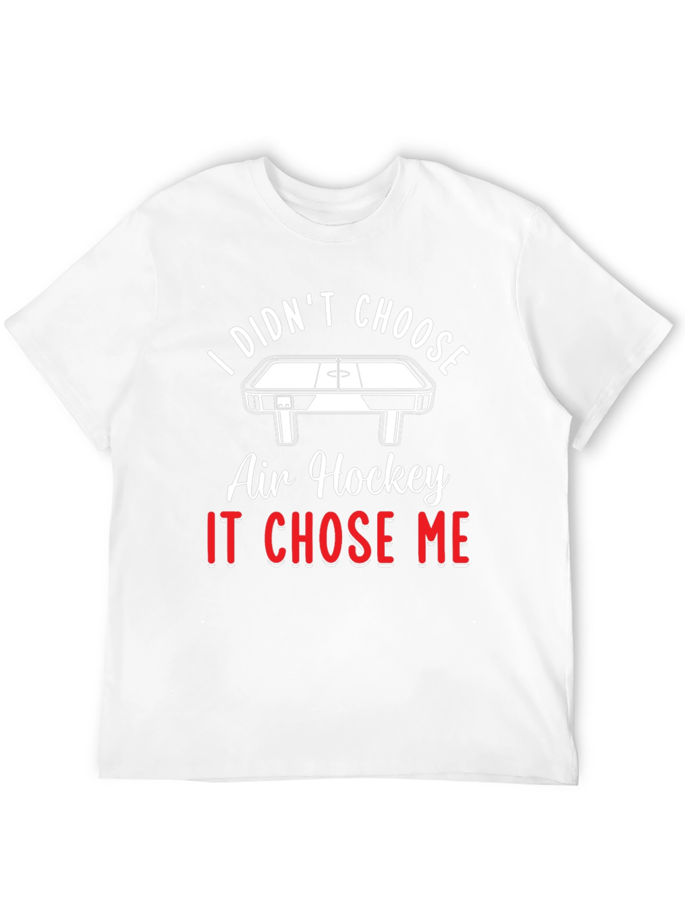 Black Air Hockey Chose Me T-Shirt - Novelty Graphic Tee view 12