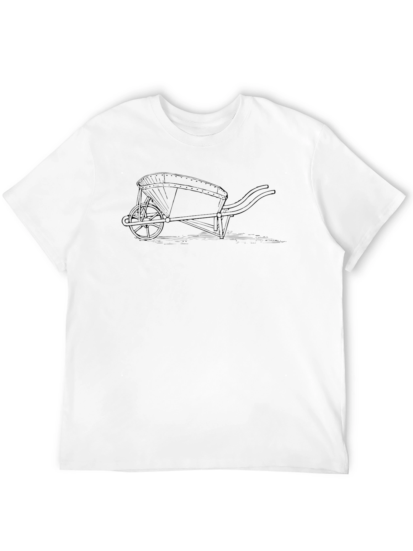 Black Wheelbarrow Graphic Tee - Black view 12