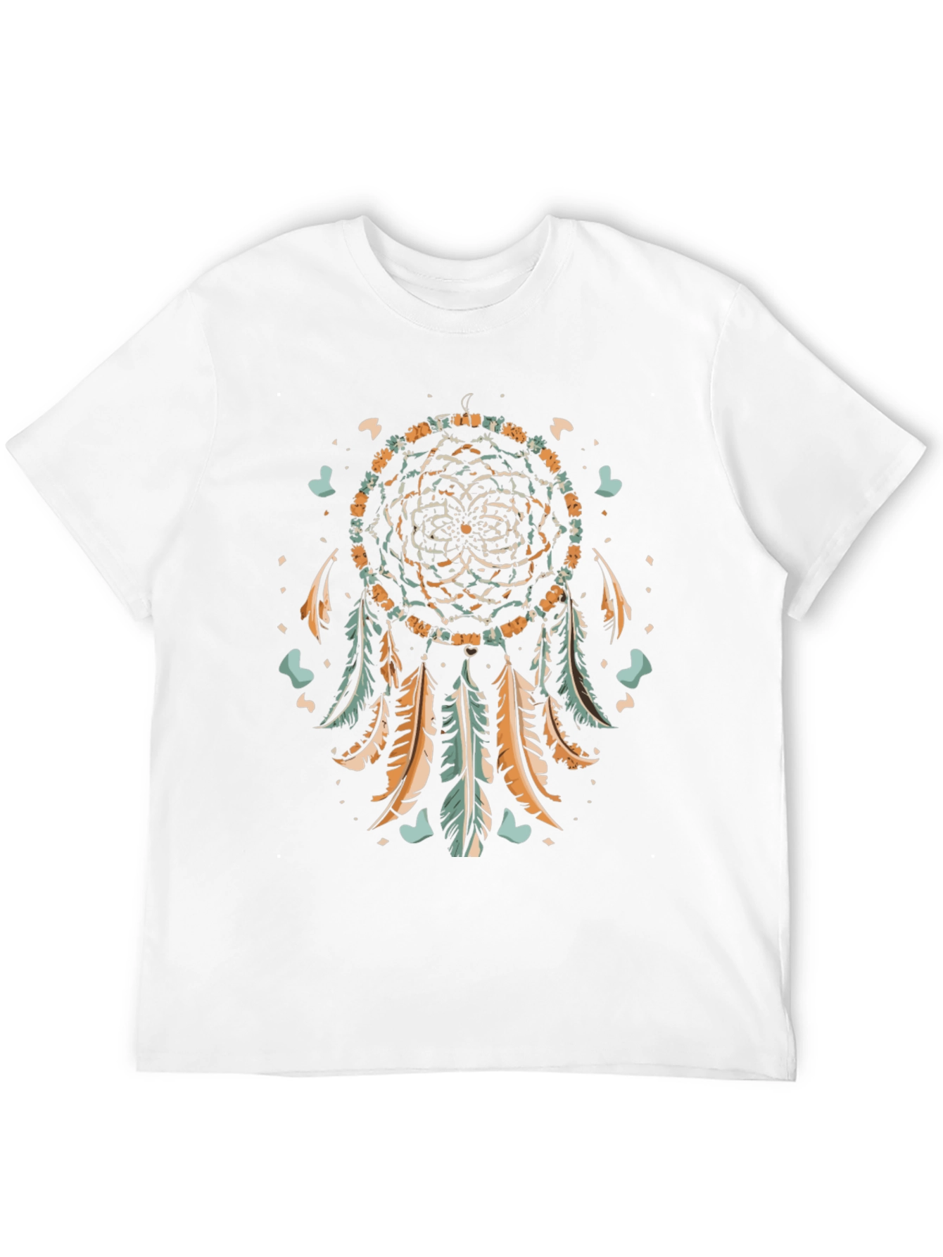 Black Dreamcatcher Graphic Tee - Black Cotton Shirt view 12