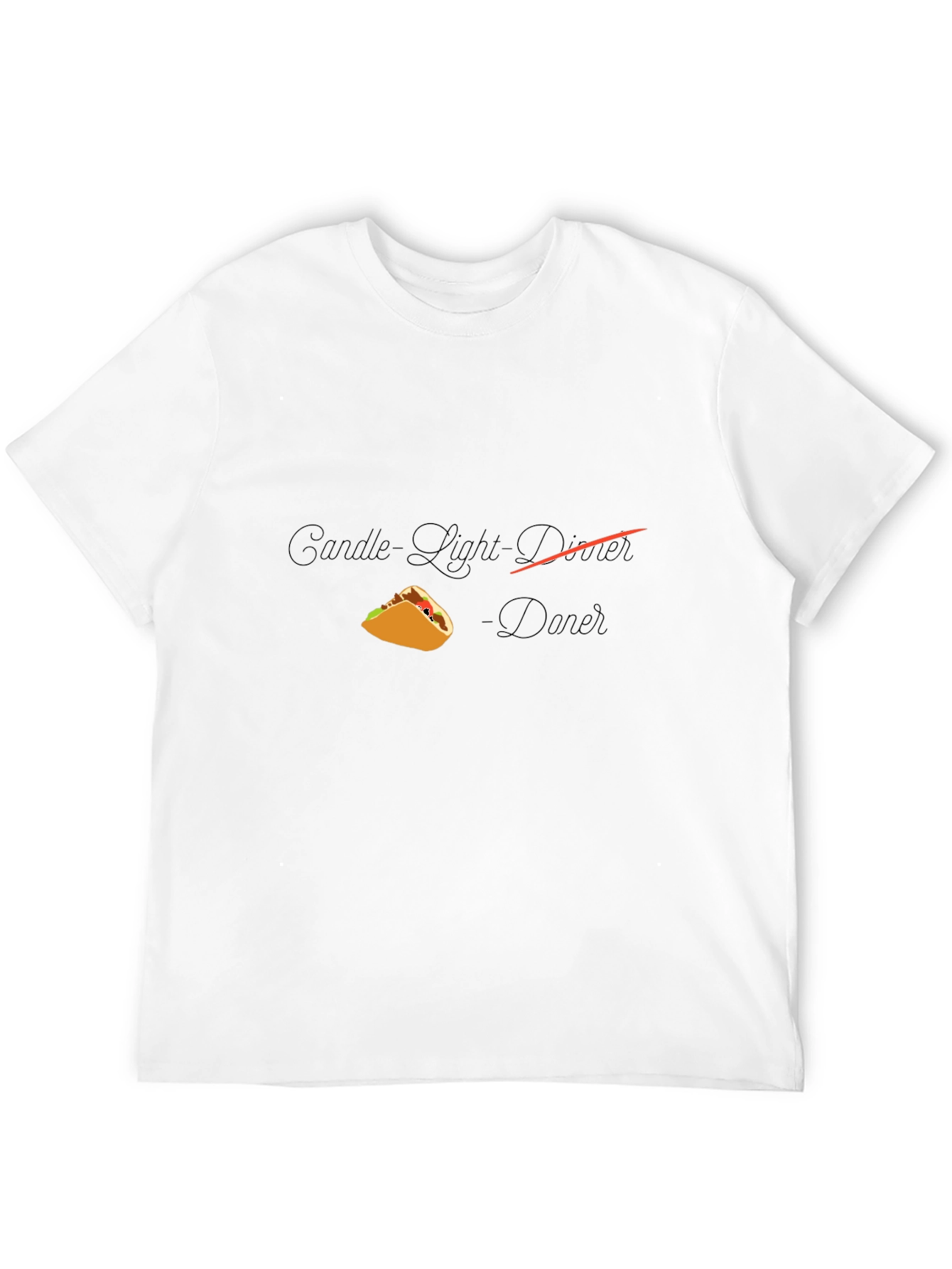 Taco Dinner T-Shirt - Candlelight Novelty Tee - 12