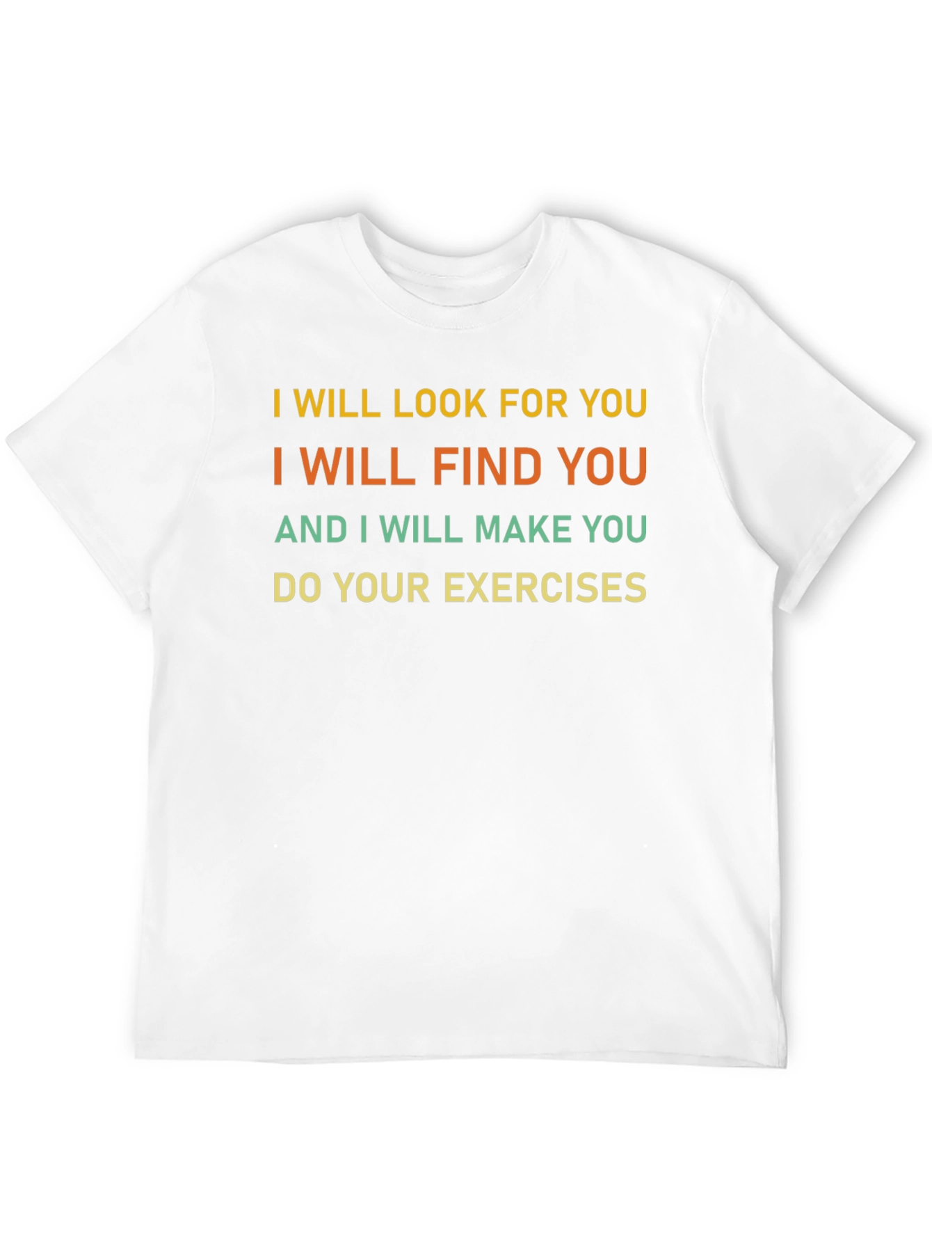 Black Funny Exercise Motivation T-Shirt view 12