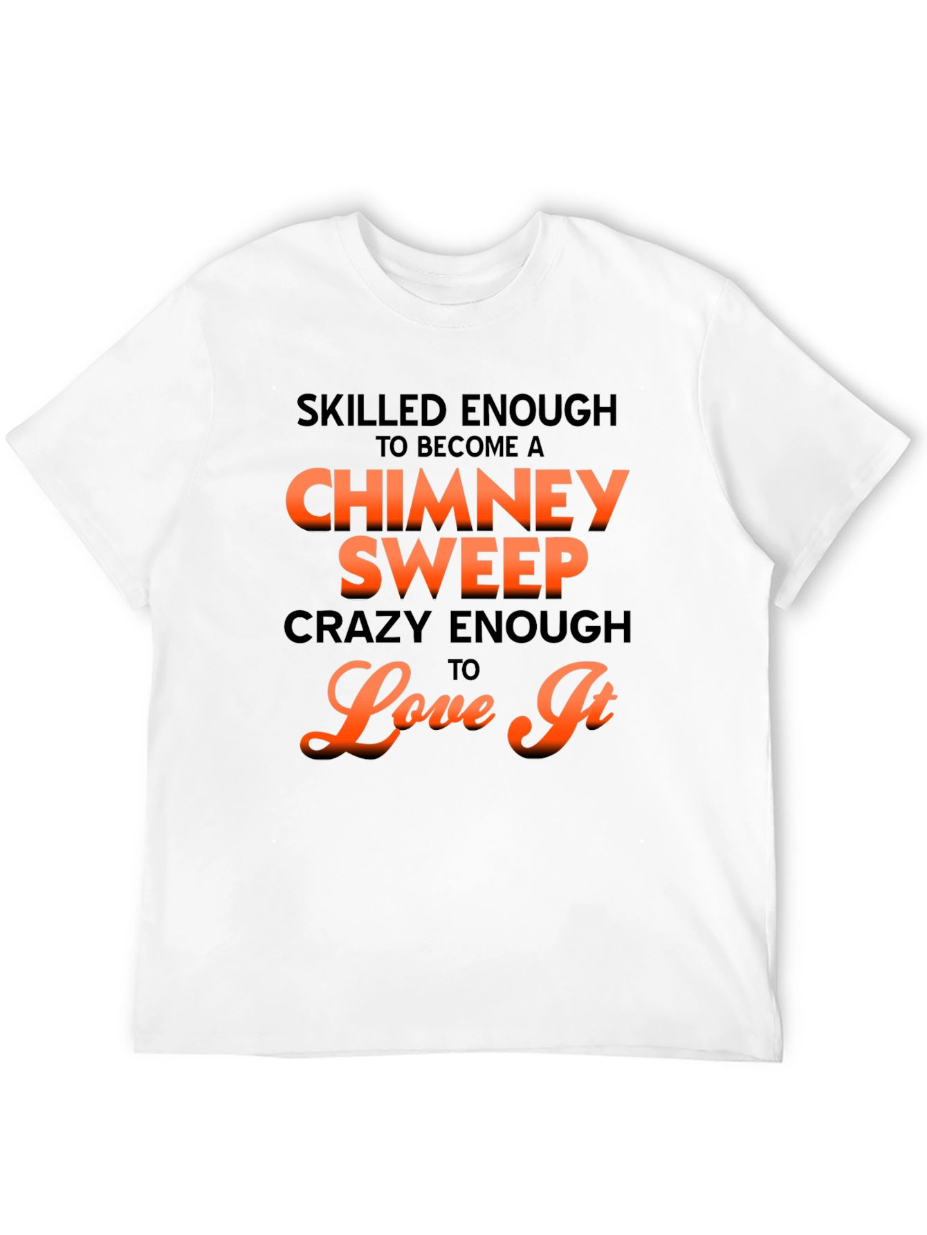 Black Skilled Chimney Sweep Graphic Tee view 12