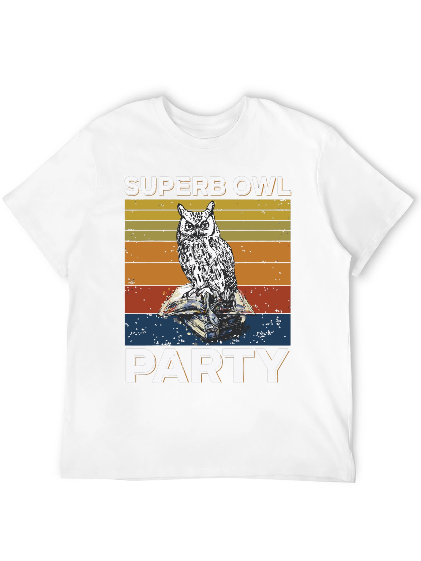 Black Superb Owl Party T-Shirt view 12