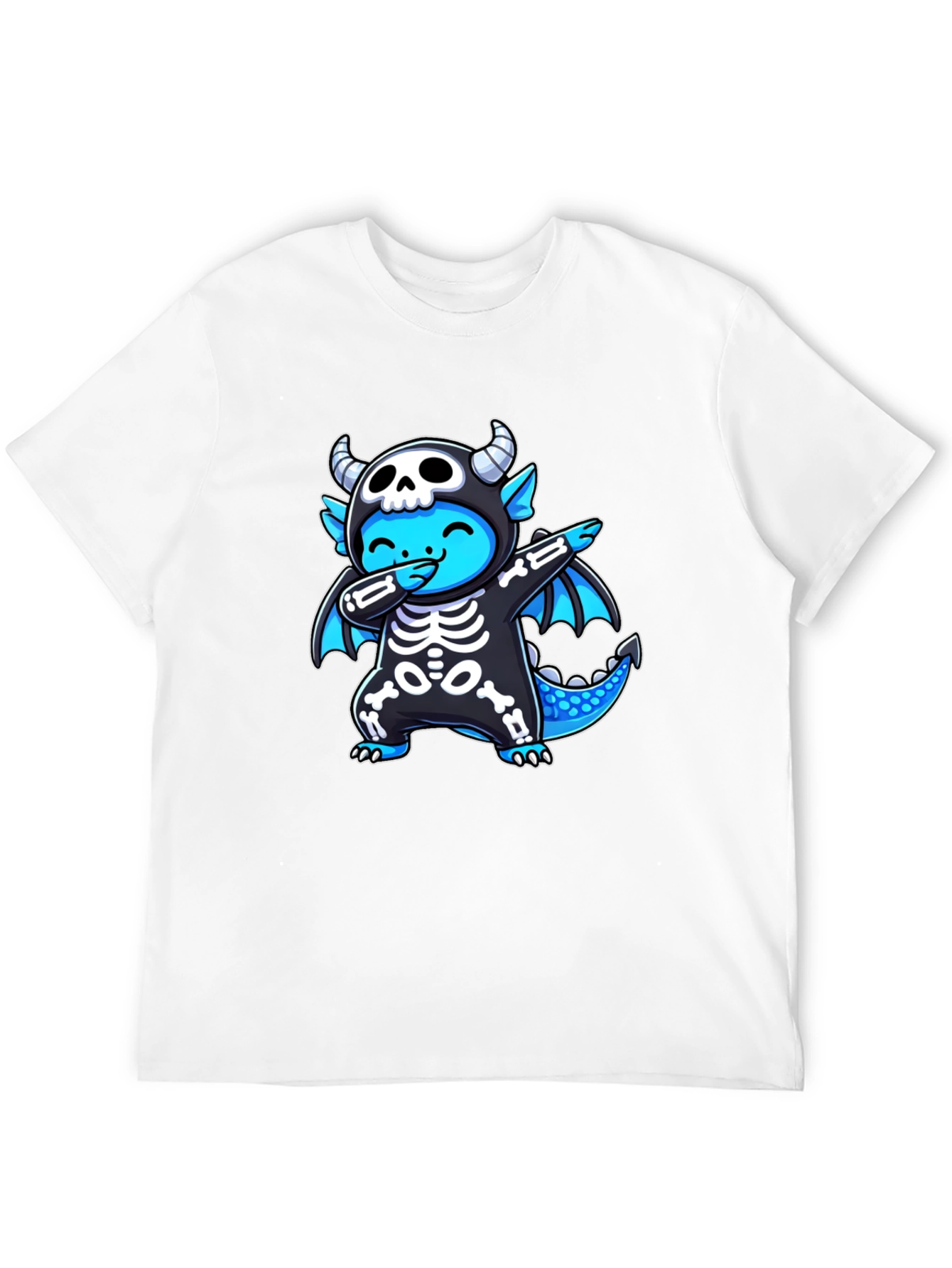Black Dabbing Dragon Halloween T-Shirt view 12