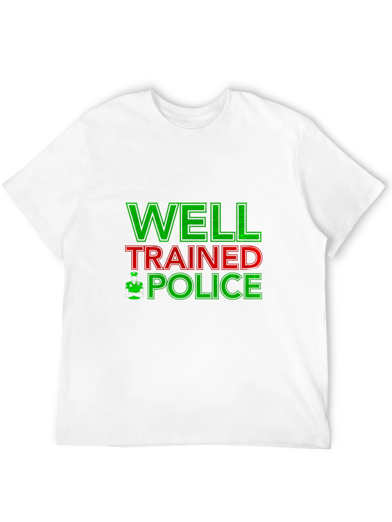 Black Well Trained Police Graphic T-Shirt view 12