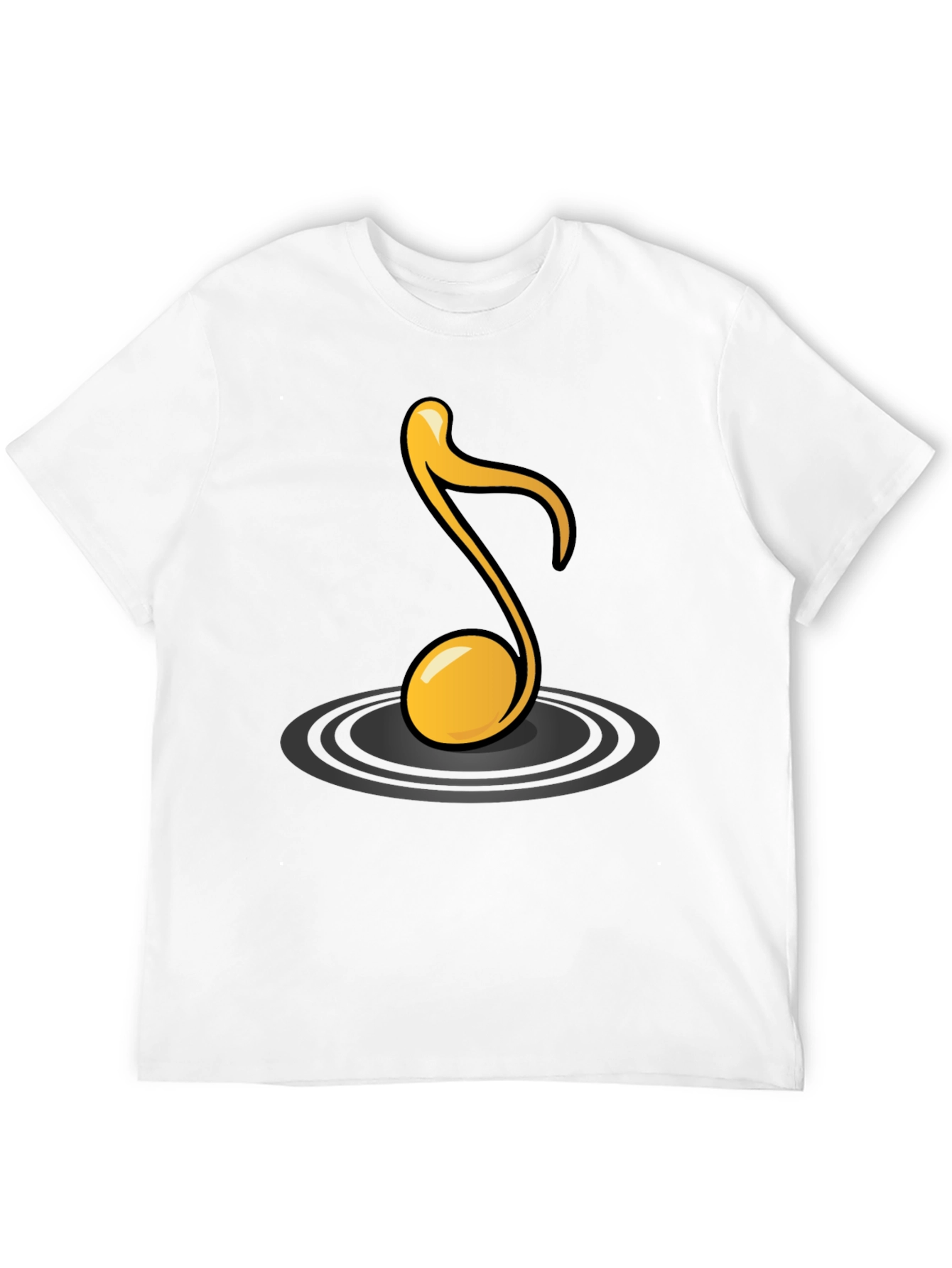 Black Musical Note Graphic Tee view 12