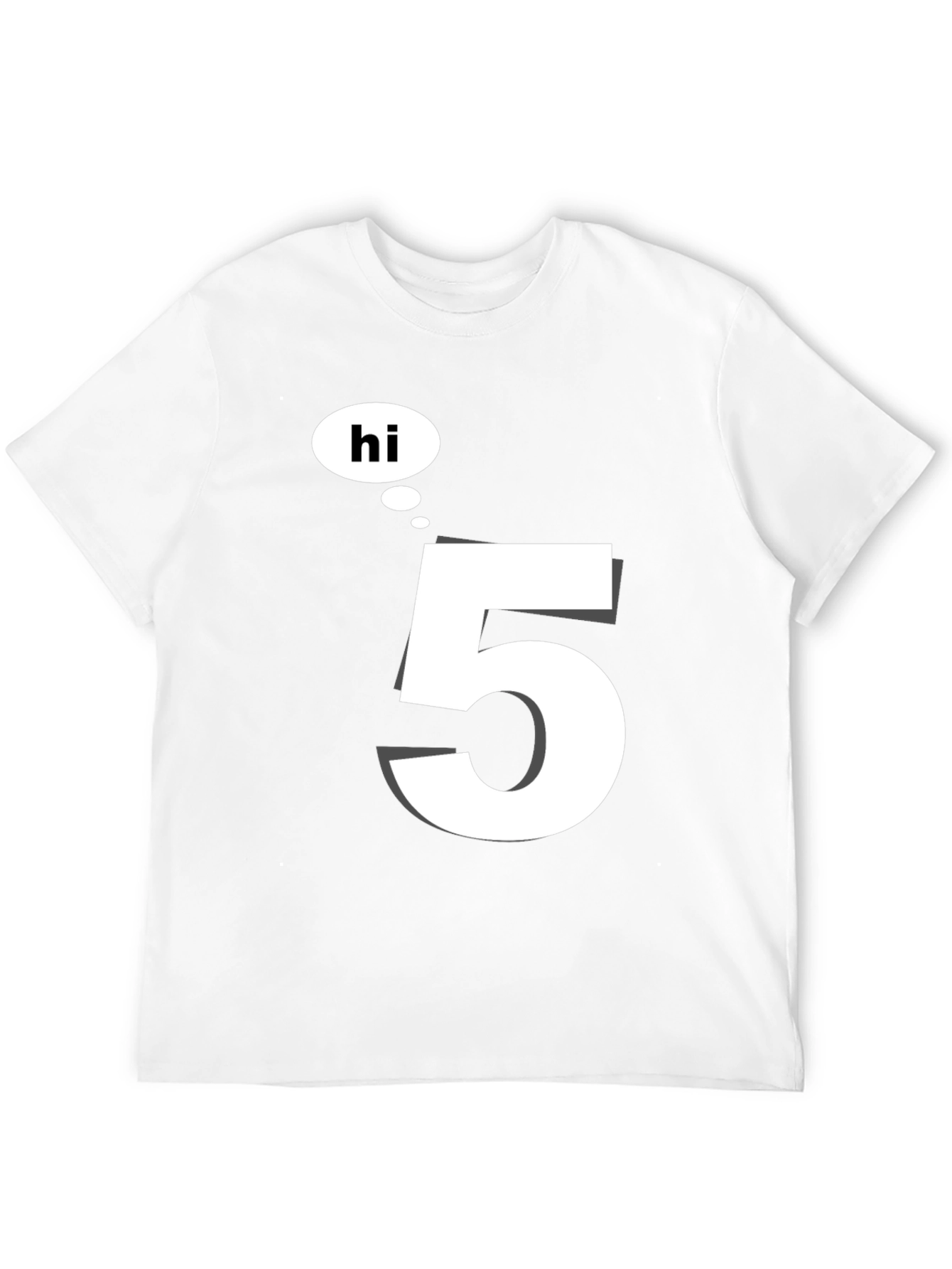 Black Hi 5 Black T-Shirt - Casual Wear view 12