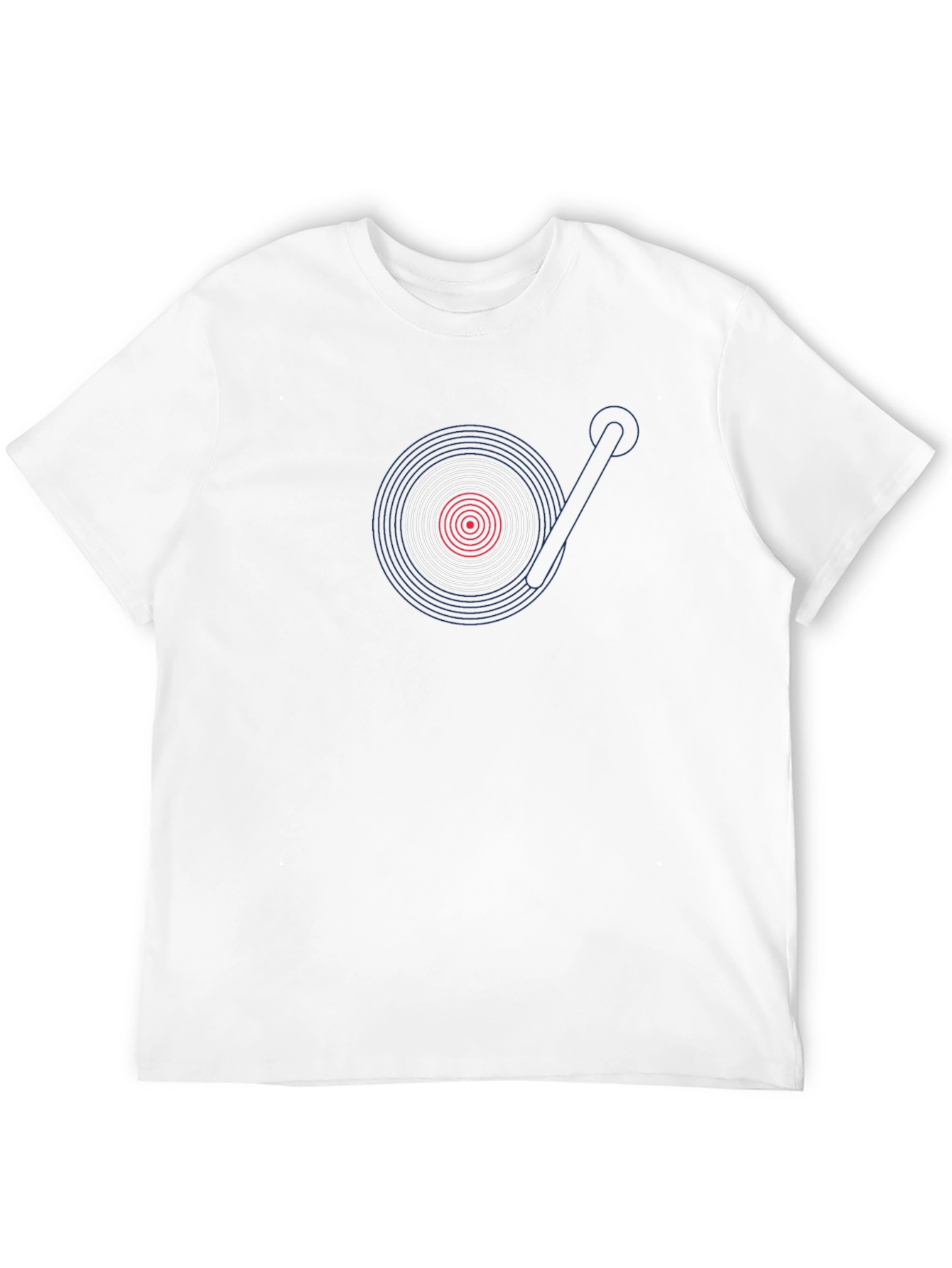 Black Groovy Record Player Graphic T-Shirt view 12