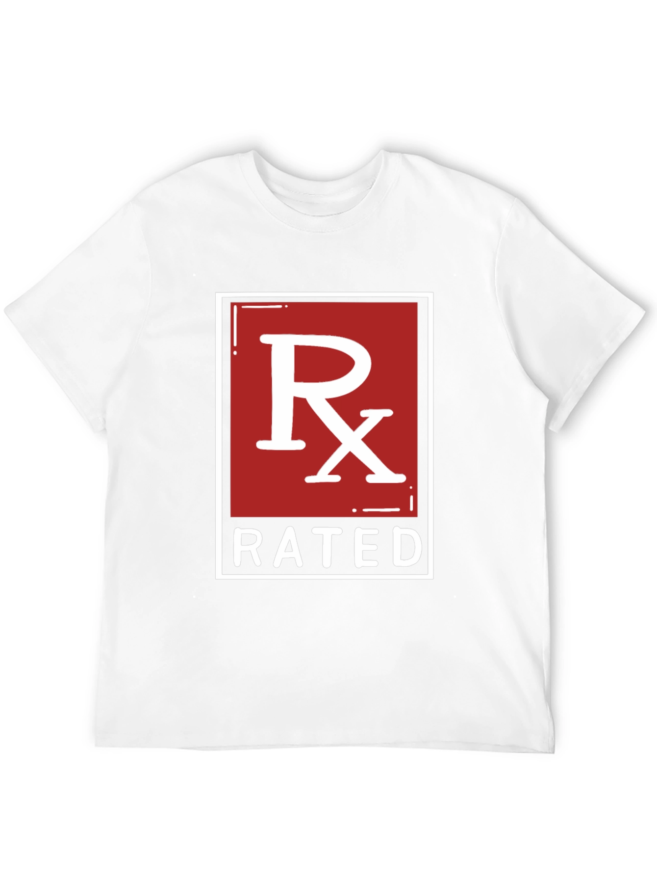 Black RX Rated Graphic Tee - Black Cotton T-Shirt view 12