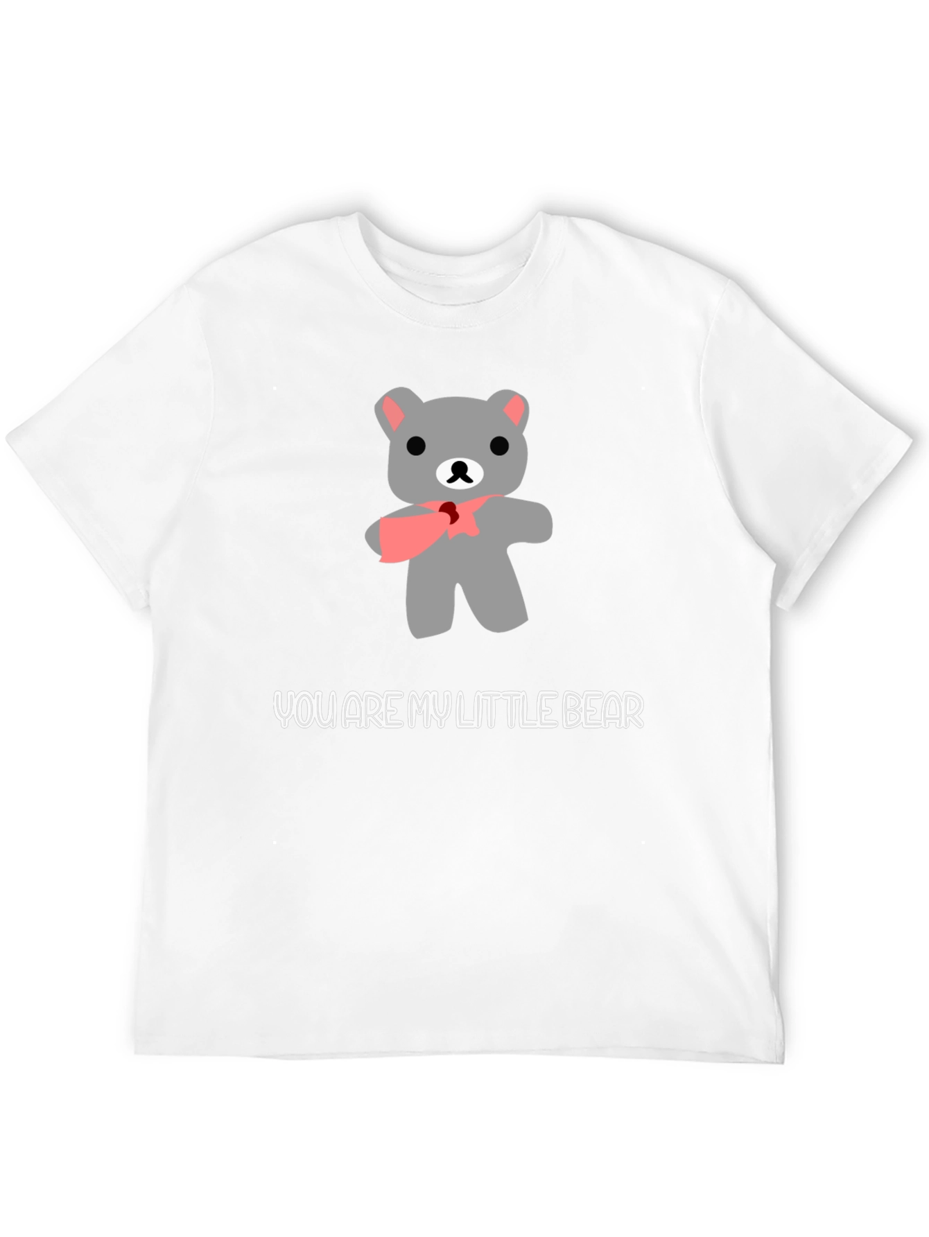 Black Cute Bear Graphic Tee - 'You Are My Little Bear' view 12