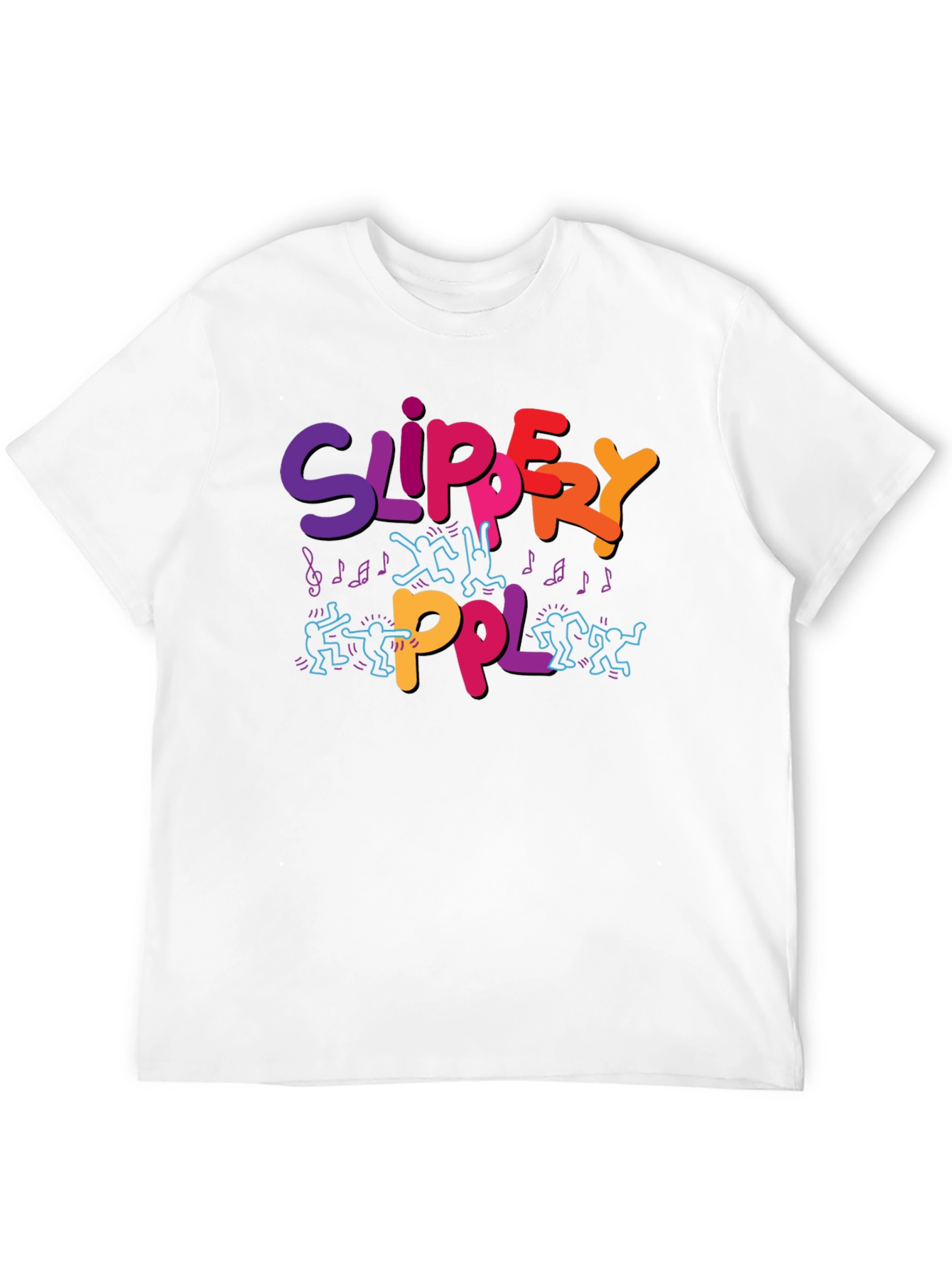 Black Slippery PPL Graphic T-Shirt - Black view 12