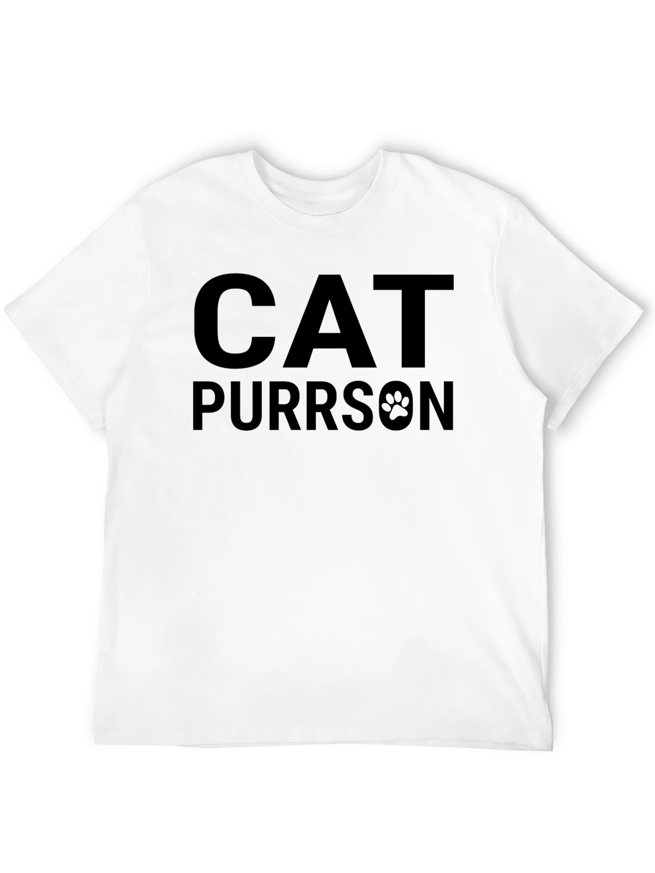 Black Cat Purrson T-Shirt - Novelty Graphic Tee view 12