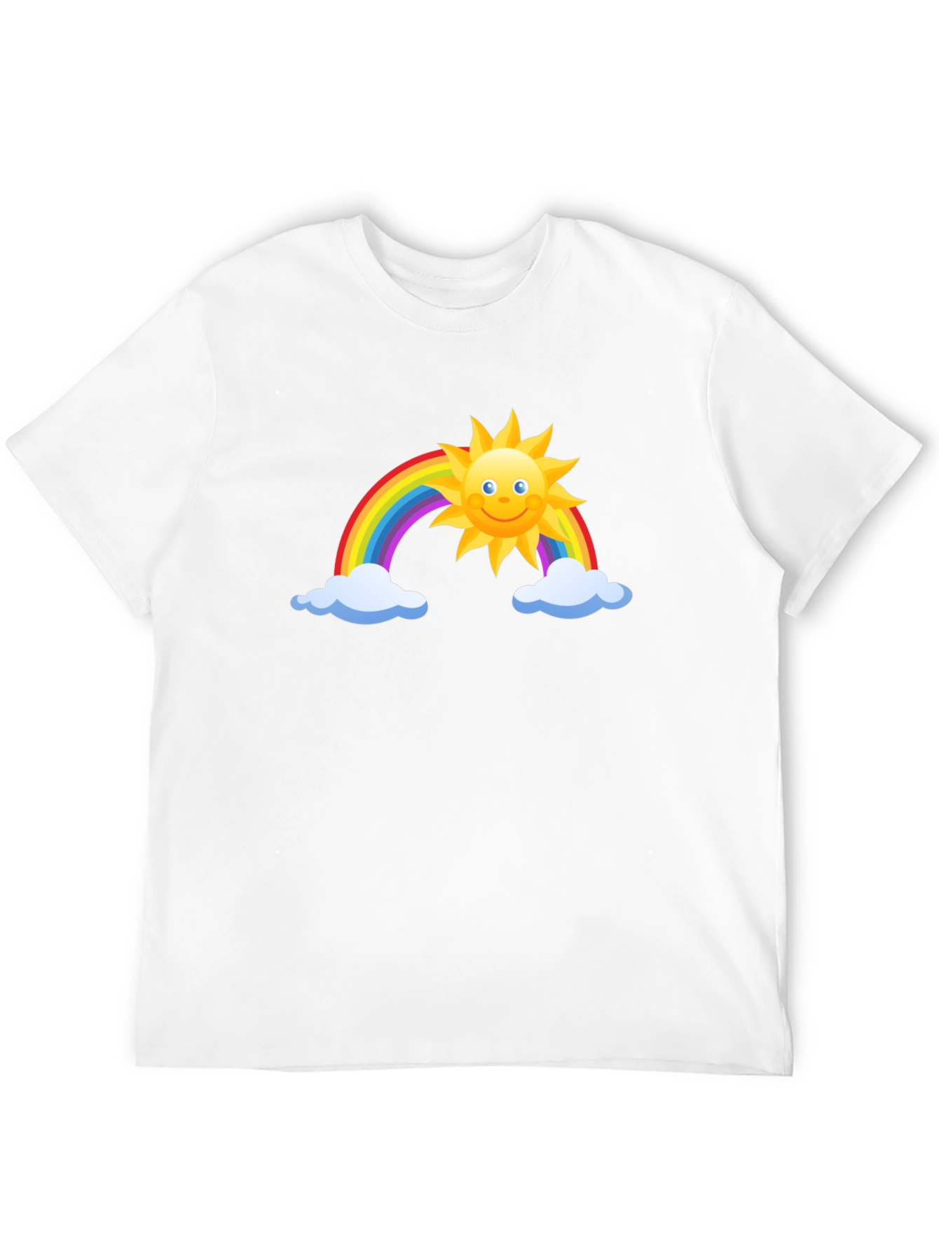 Black Rainbow Sun Graphic Black Tee view 12