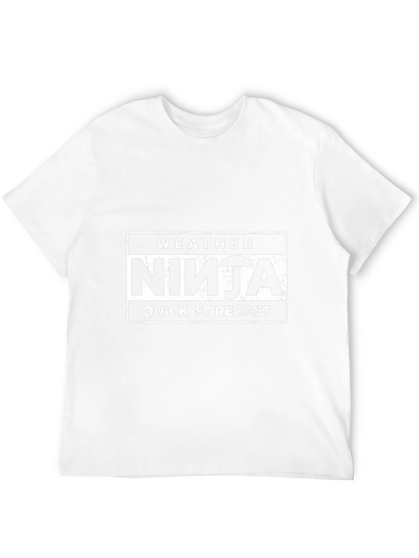 Black Weather Ninja Quick Forecast Black T-Shirt view 12