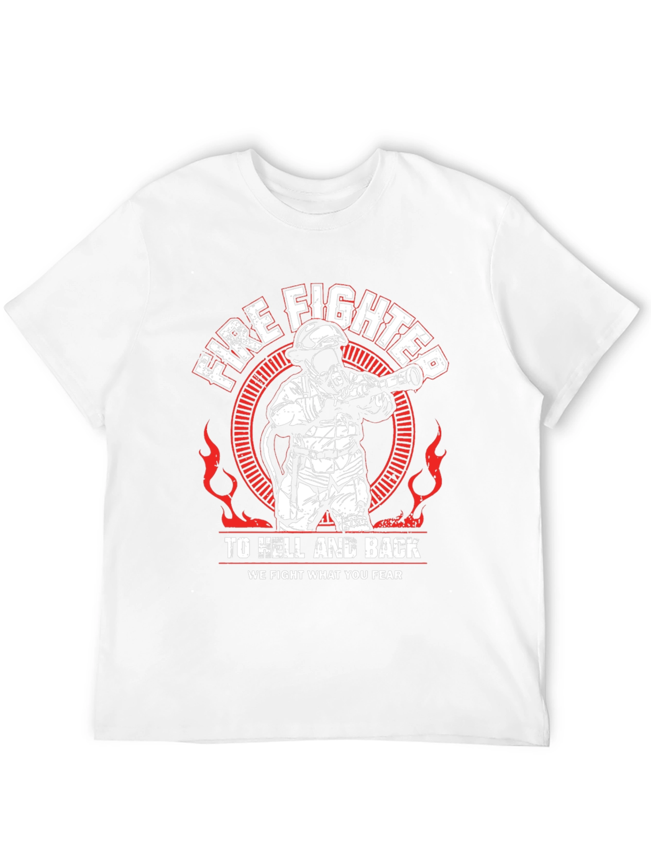 Black Firefighter To Hell And Back T-Shirt view 12