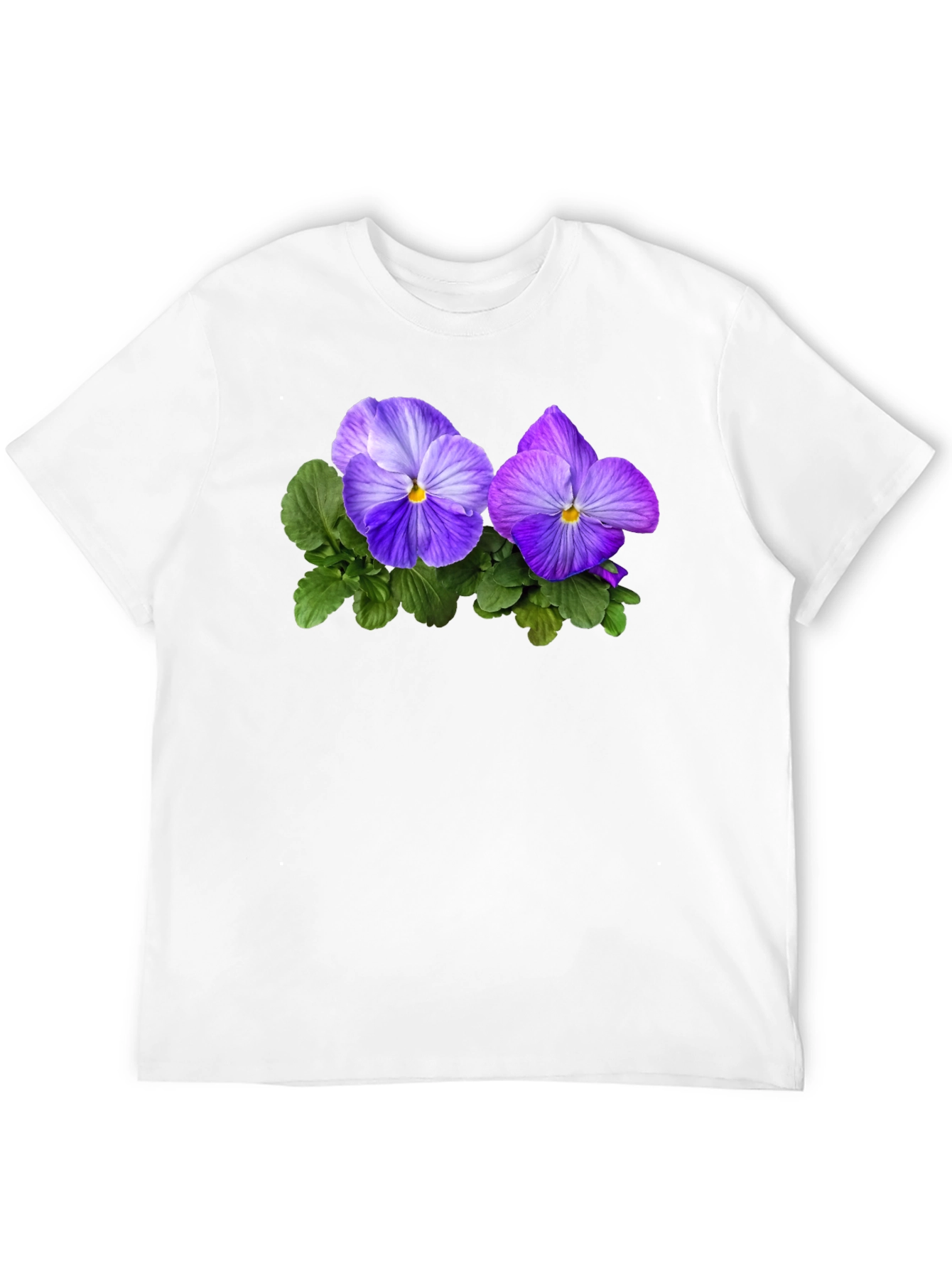 Black Floral Pansy Graphic Tee - Black view 12