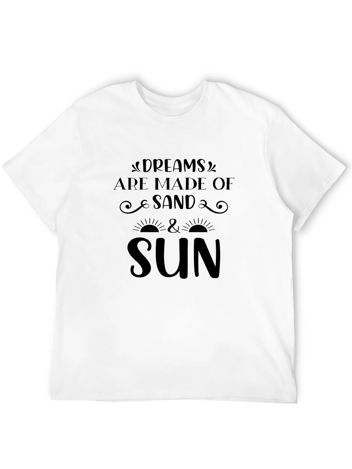 Black Dreams Are Made of Sand & Sun Graphic T-Shirt view 12