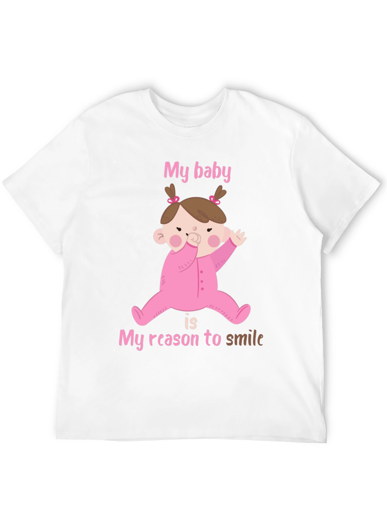 Black My Baby, My Reason To Smile T-Shirt view 12