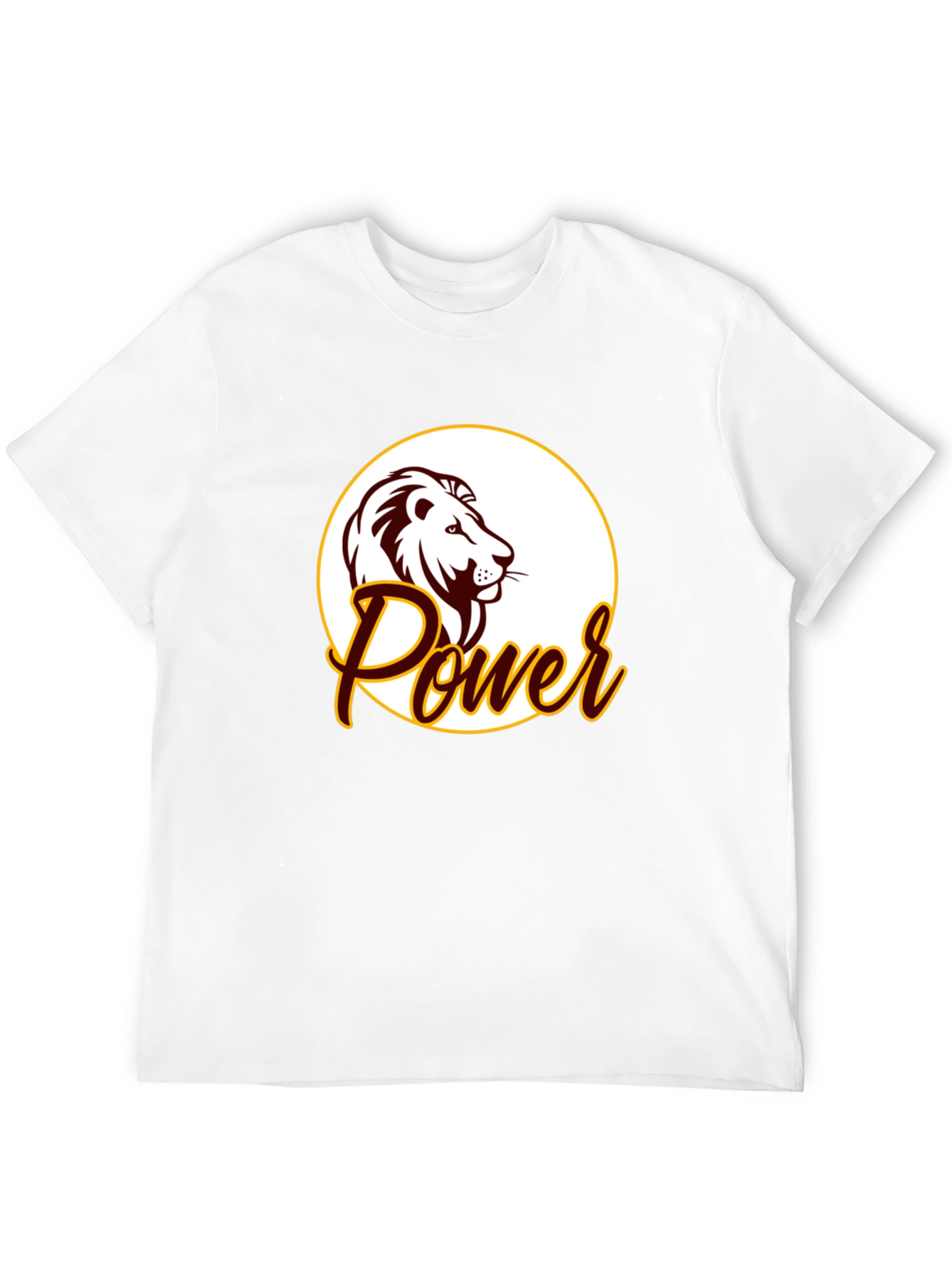Black Power Lion Graphic Tee - Black Cotton Blend view 12