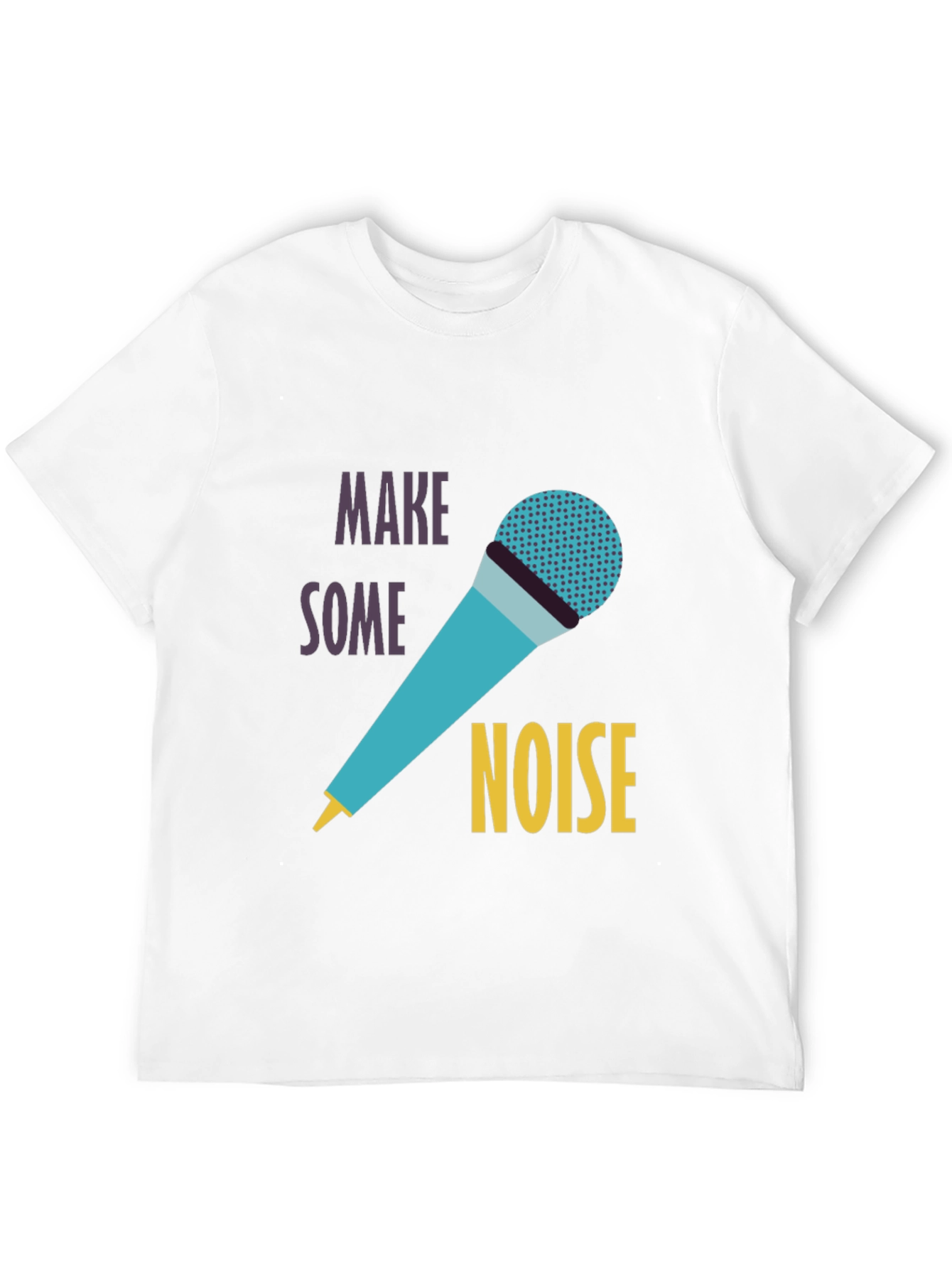 Black Make Some Noise Graphic Tee view 12