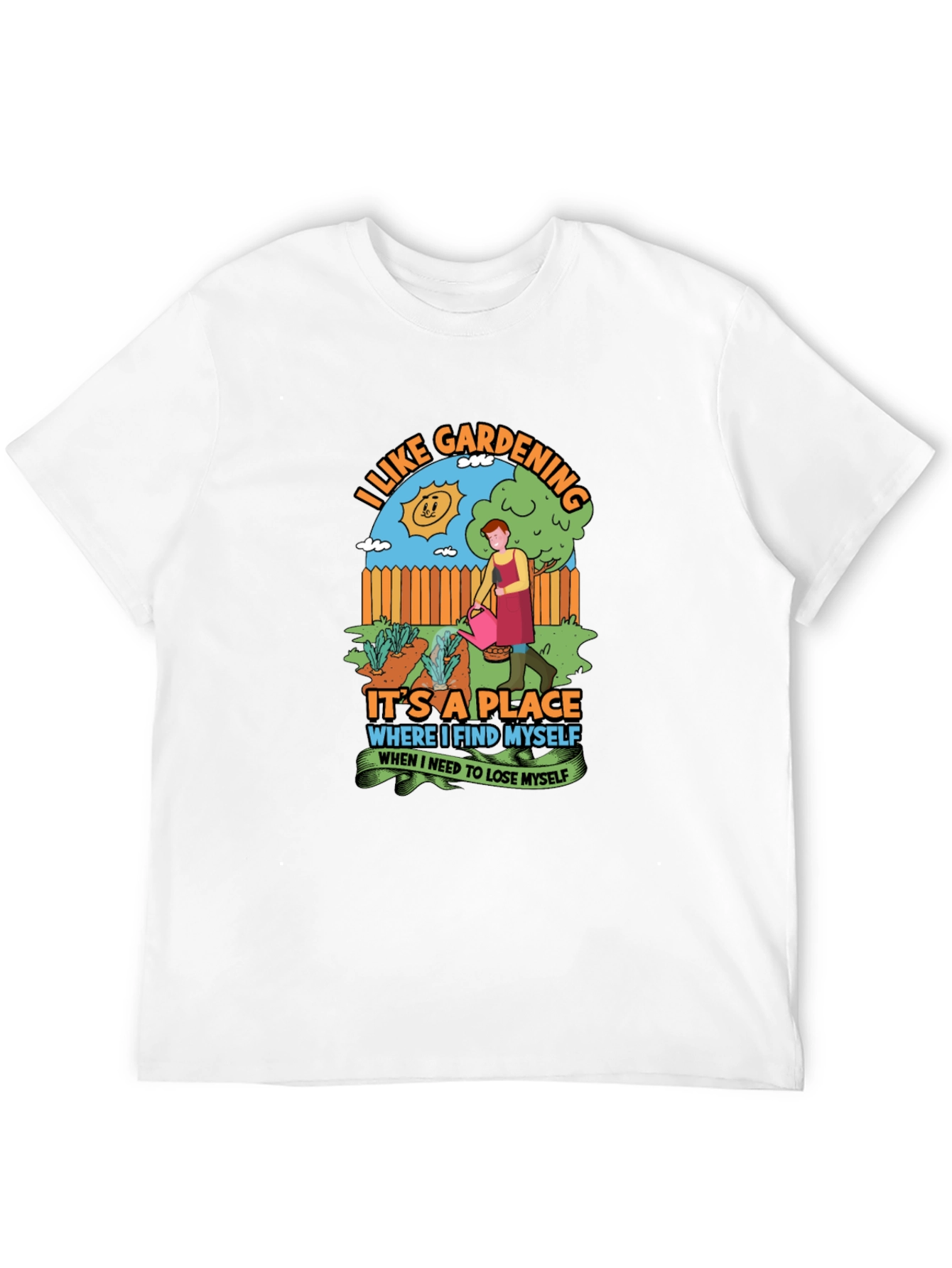 Black Gardening Lover's Black T-Shirt view 12