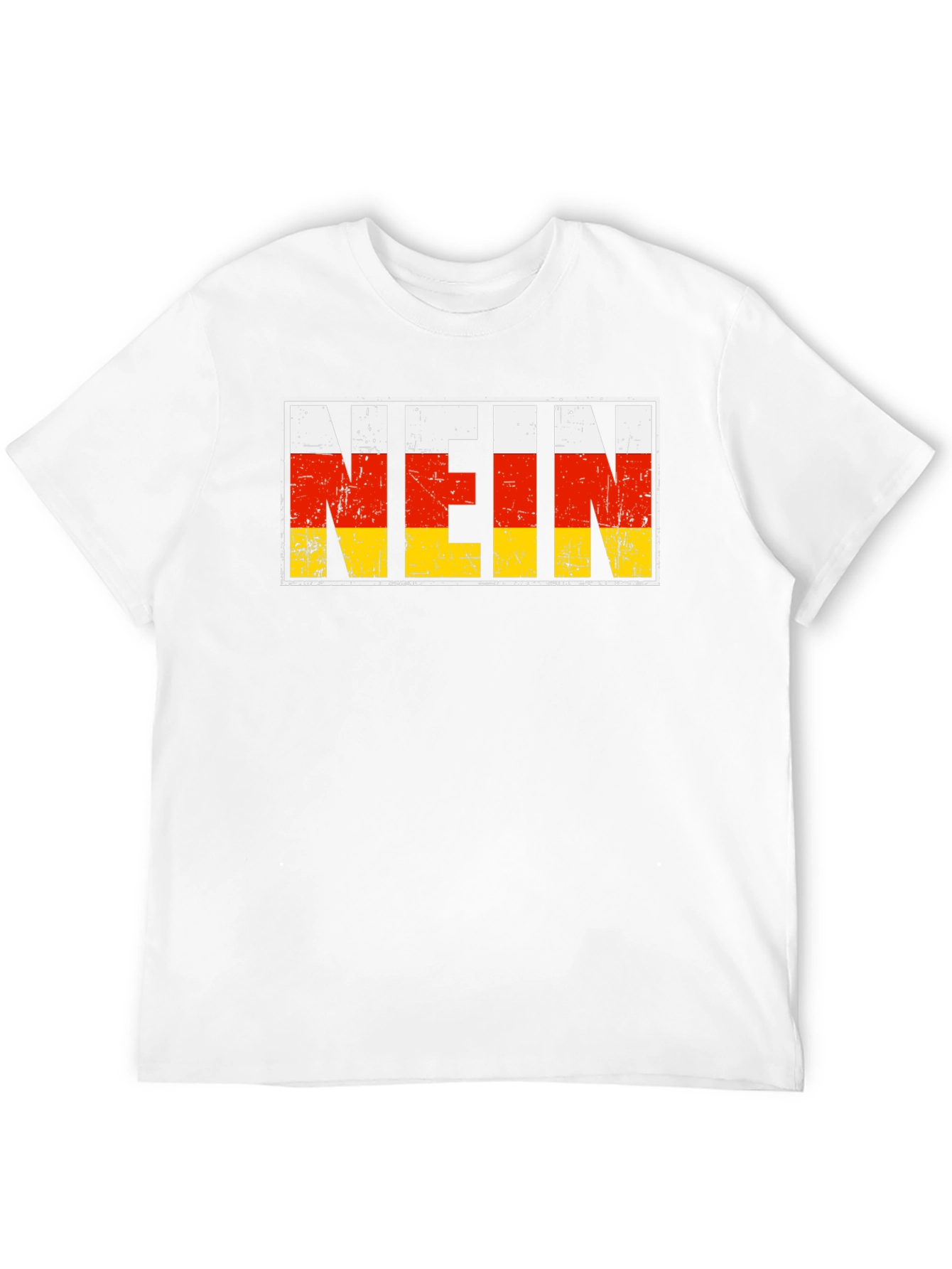 Black NEIN Germany Flag T-Shirt view 12