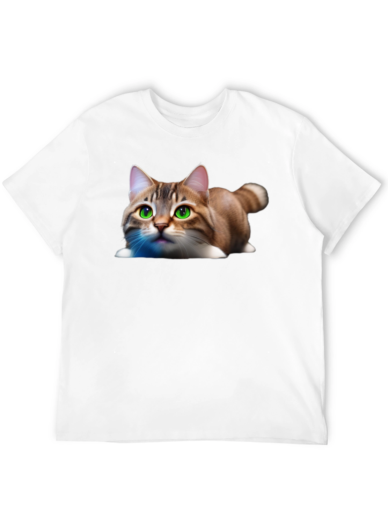 Black Cute Cat Graphic Tee - Soft Cotton Blend Shirt view 12