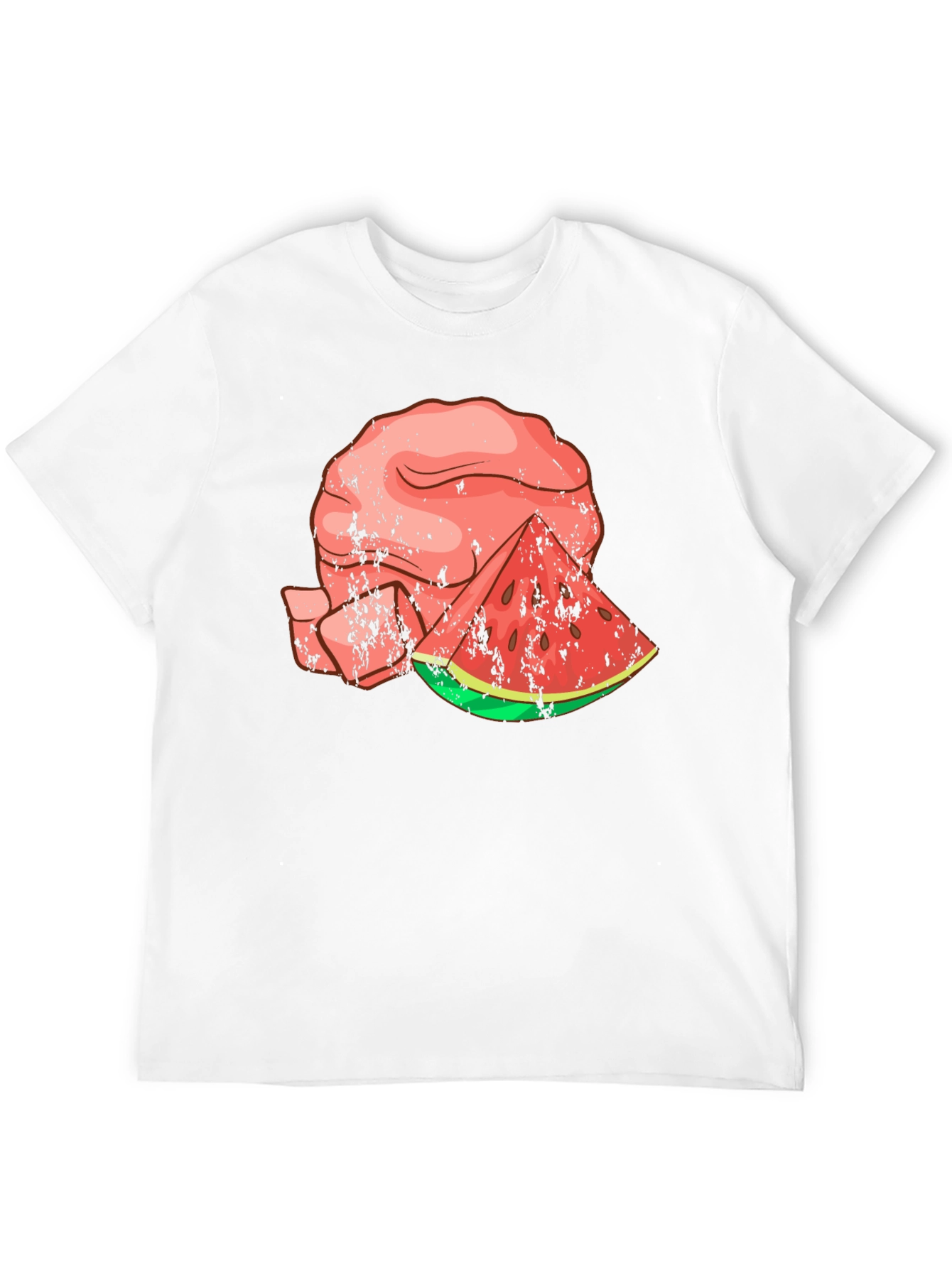 Black Watermelon Brain Graphic Tee - Cool Summer Style view 12