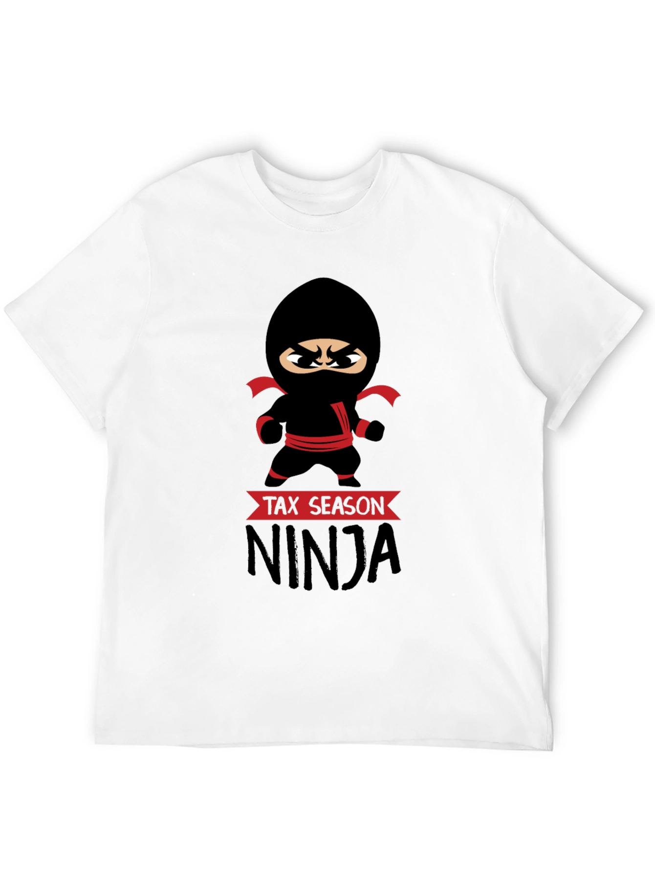 Black Tax Season Ninja Graphic T-Shirt view 12
