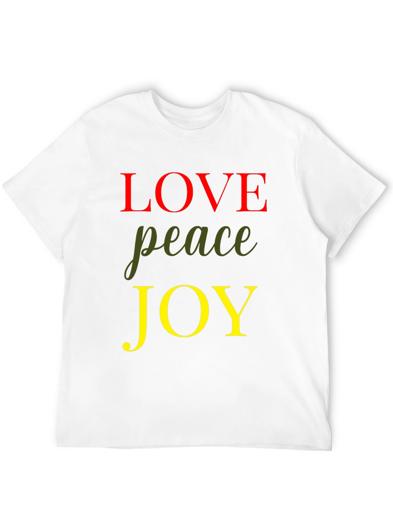 Black Love Peace Joy Graphic Tee - Black view 12