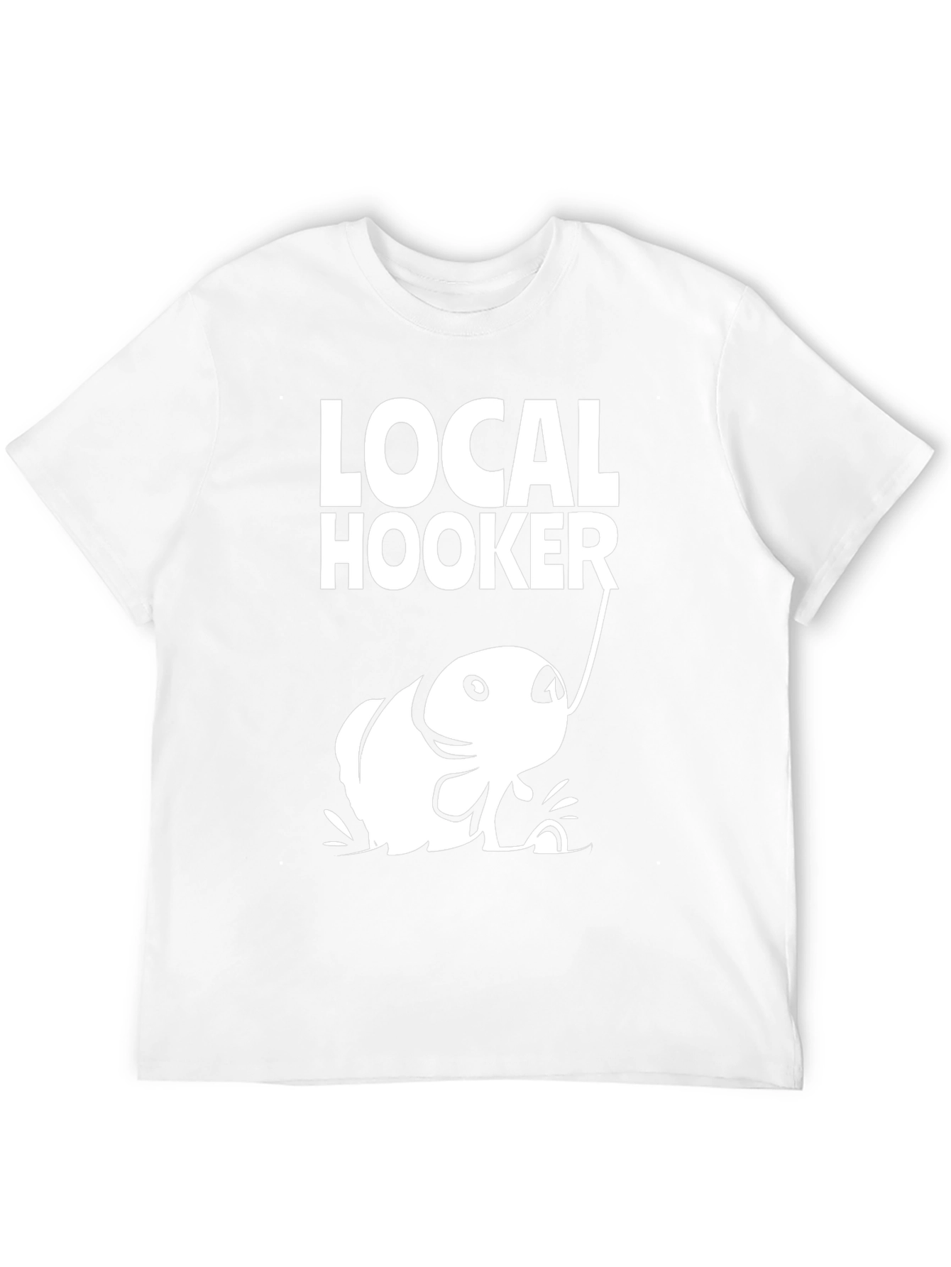 Black Local Hooker Black Cotton T-Shirt for Fishing Enthusiasts view 12