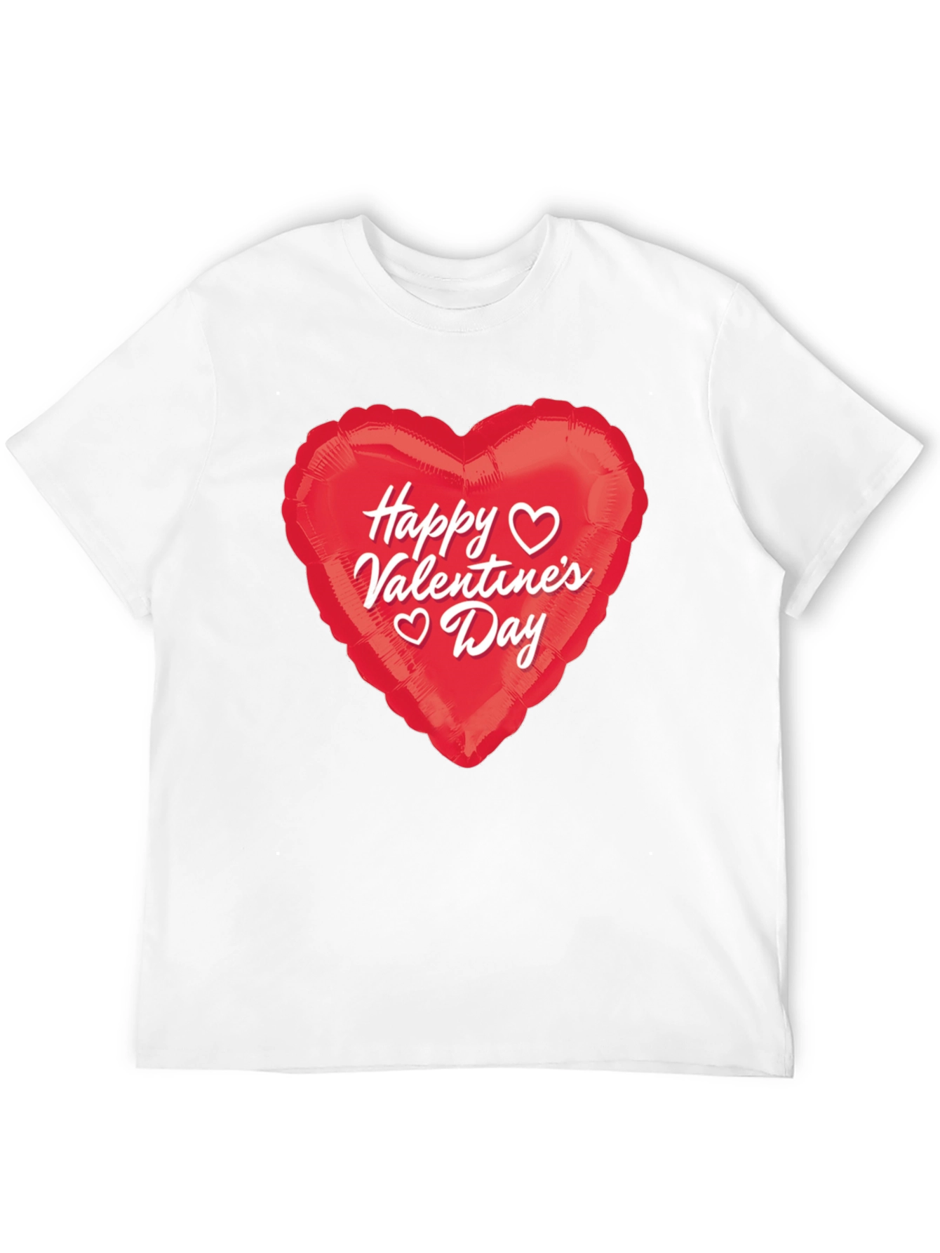 Black Happy Valentine's Day Heart Graphic T-Shirt view 12