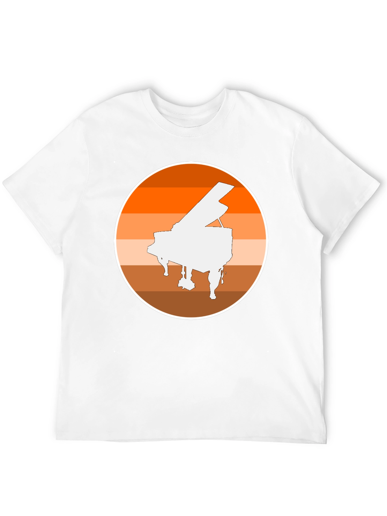 Black Piano Sunset Graphic Tee - Musician Style view 12
